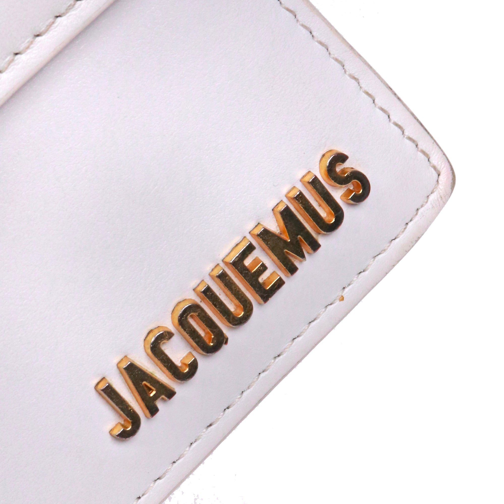 JACQUEMUS - Sac à bandoulière Le Grand Bambino Jacquemus en cuir blanc