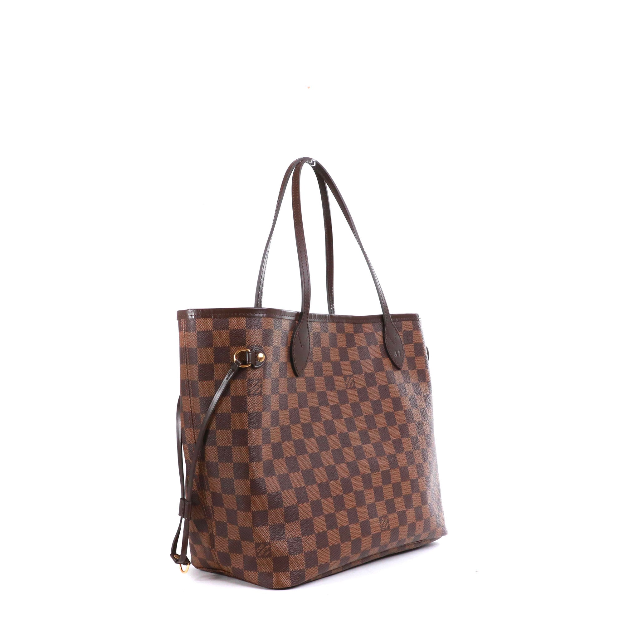 LOUIS VUITTON - Sac cabas Neverfull MM Louis Vuitton en toile enduite damier ébène