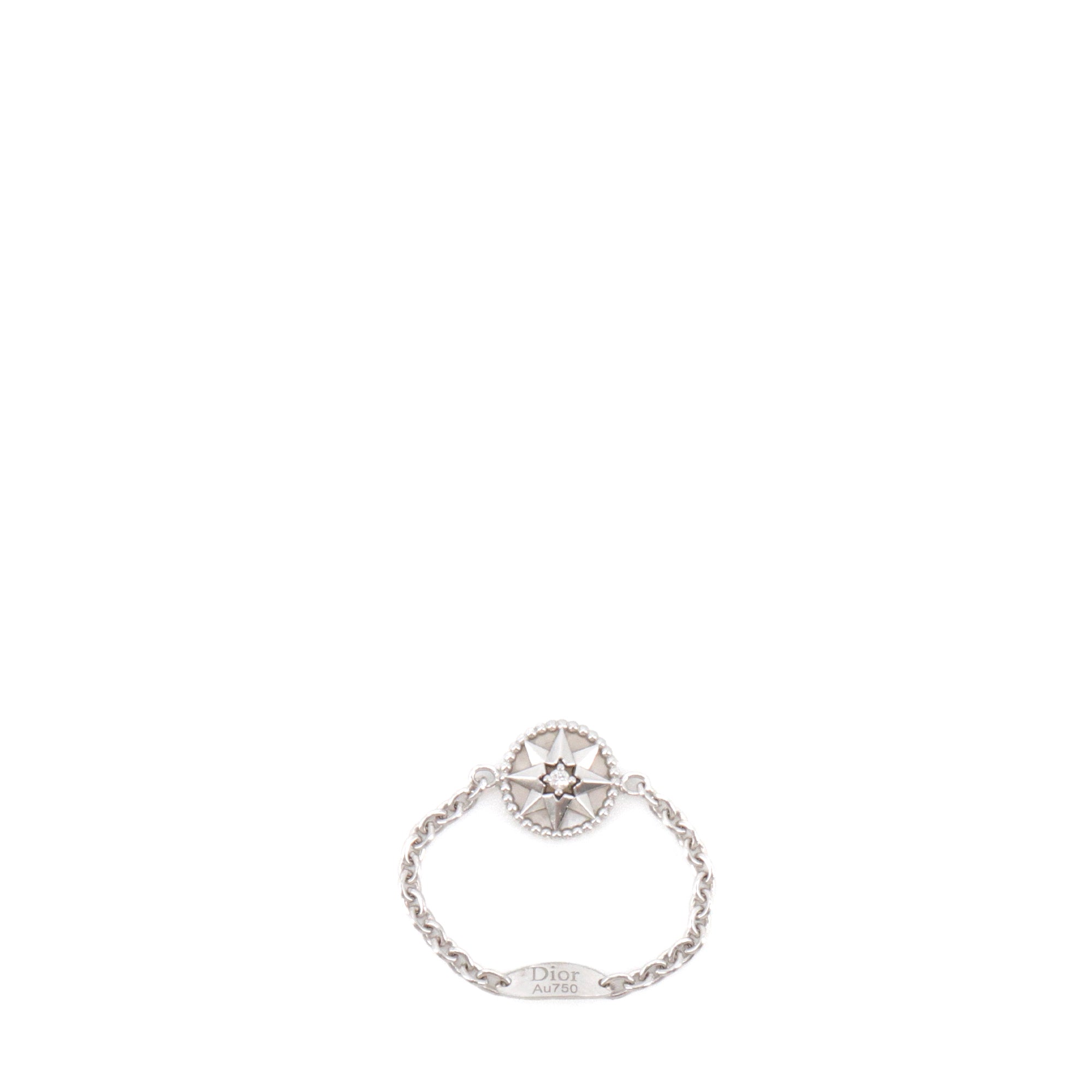 DIOR - Bague Rose Des Vents Dior en or blanc (T50)