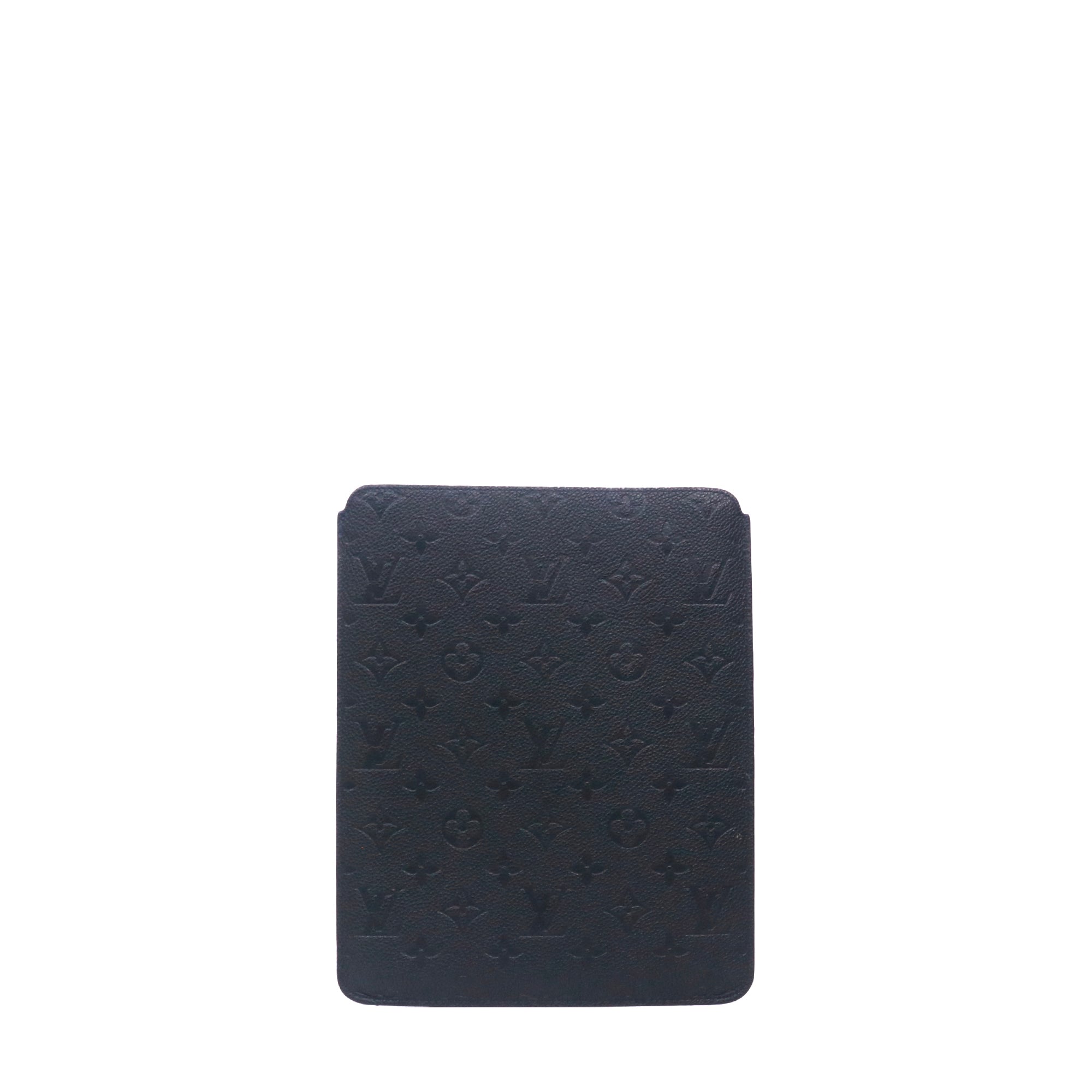 LOUIS VUITTON - Pochette iPad Louis Vuitton en cuir empreinte noir