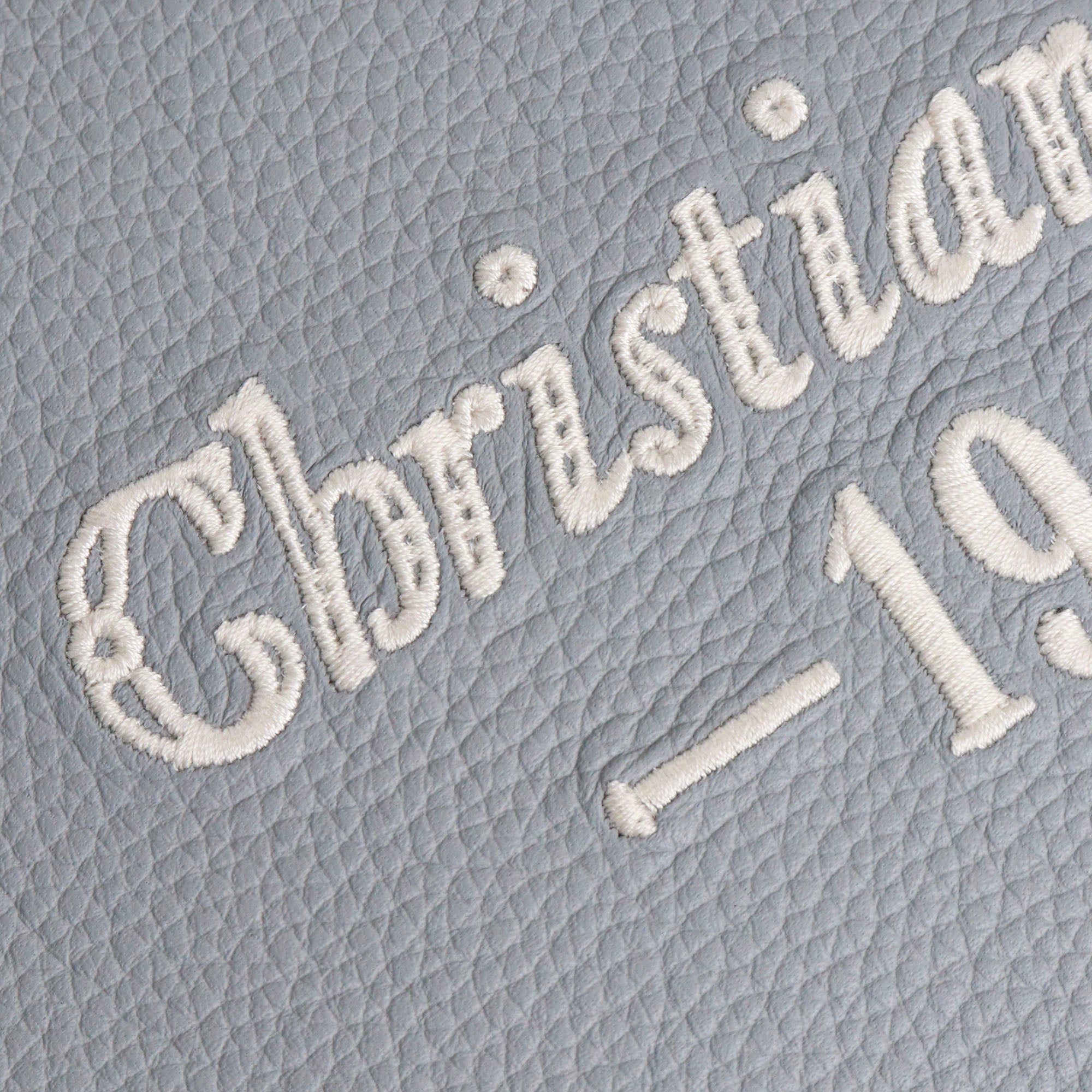 DIOR - Pochette 1947 Dior en cuir grainé gris