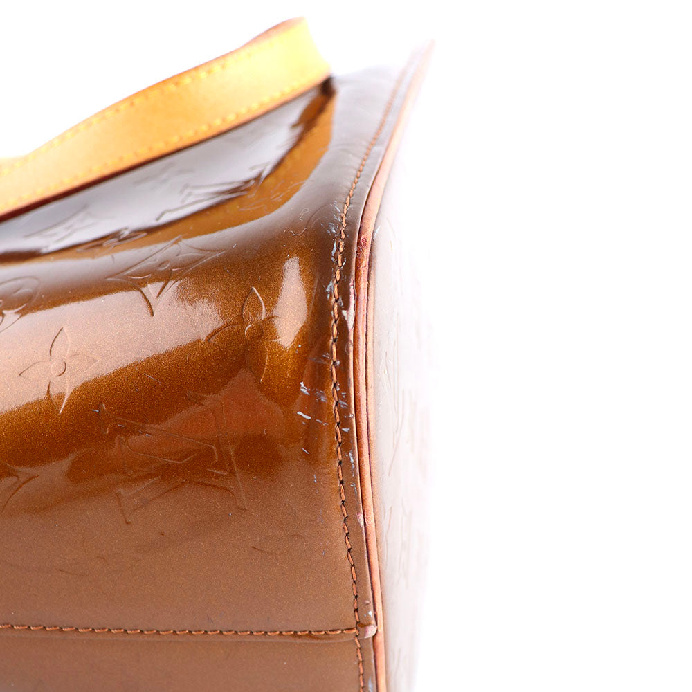 LOUIS VUITTON - Sac à main Houston en cuir verni empreinte