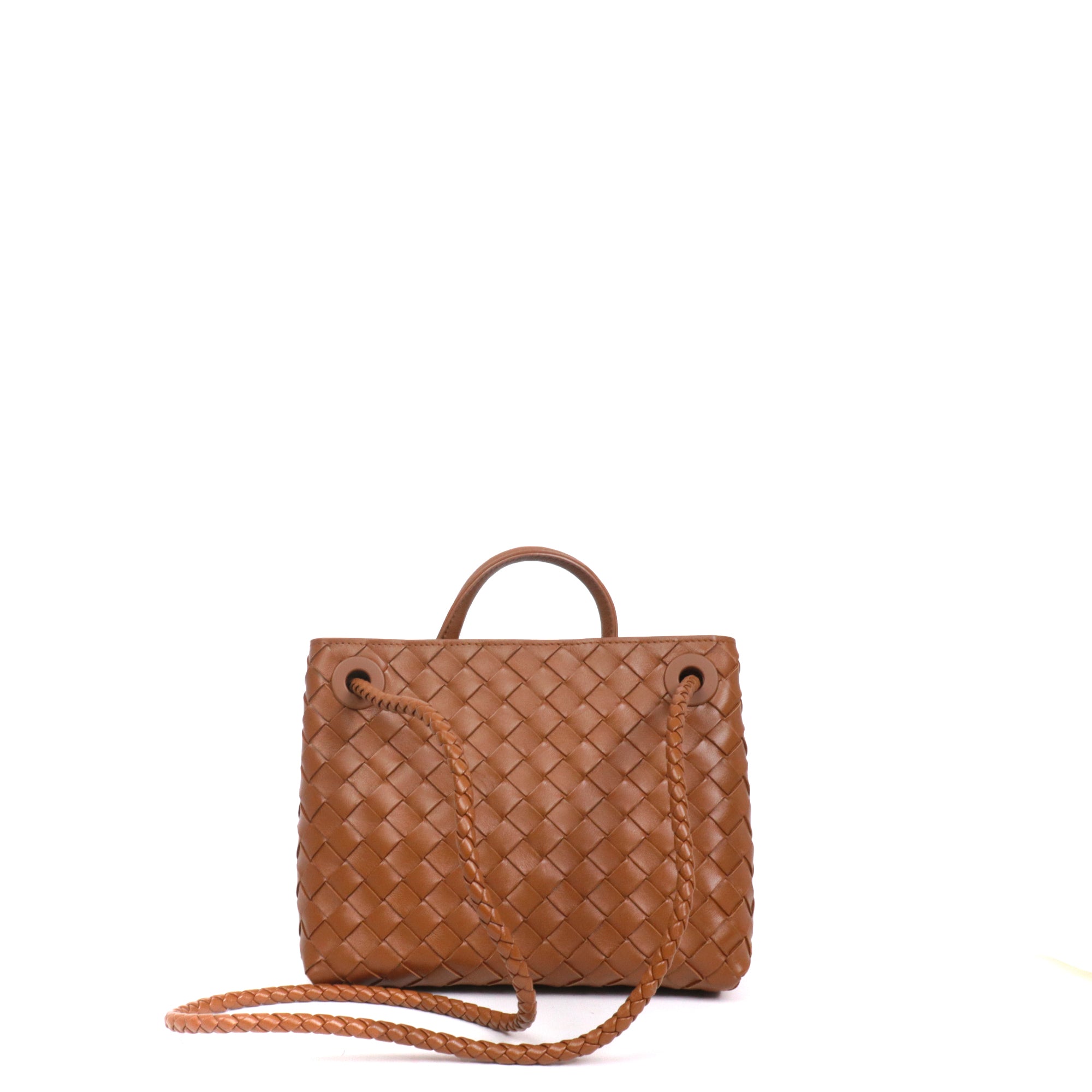BOTTEGA VENETA - Sac à bandoulière Andiamo small Bottega Veneta en cuir marron