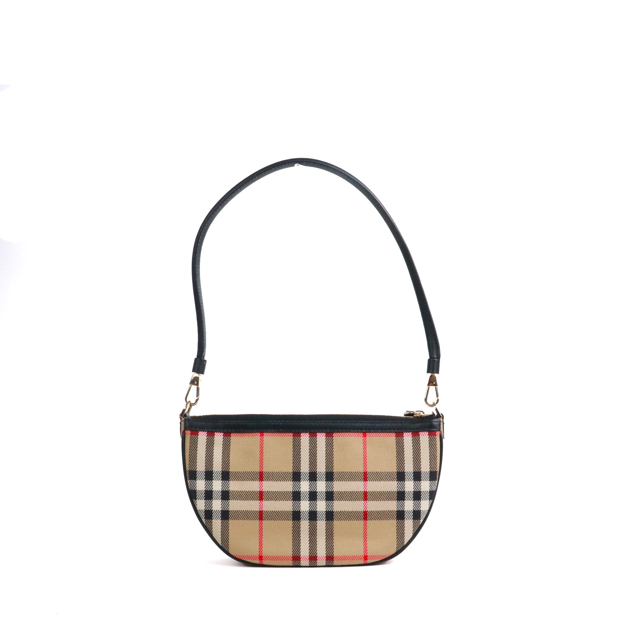 BURBERRY - Sac porté épaule Olympia Burberry en toile et cuir