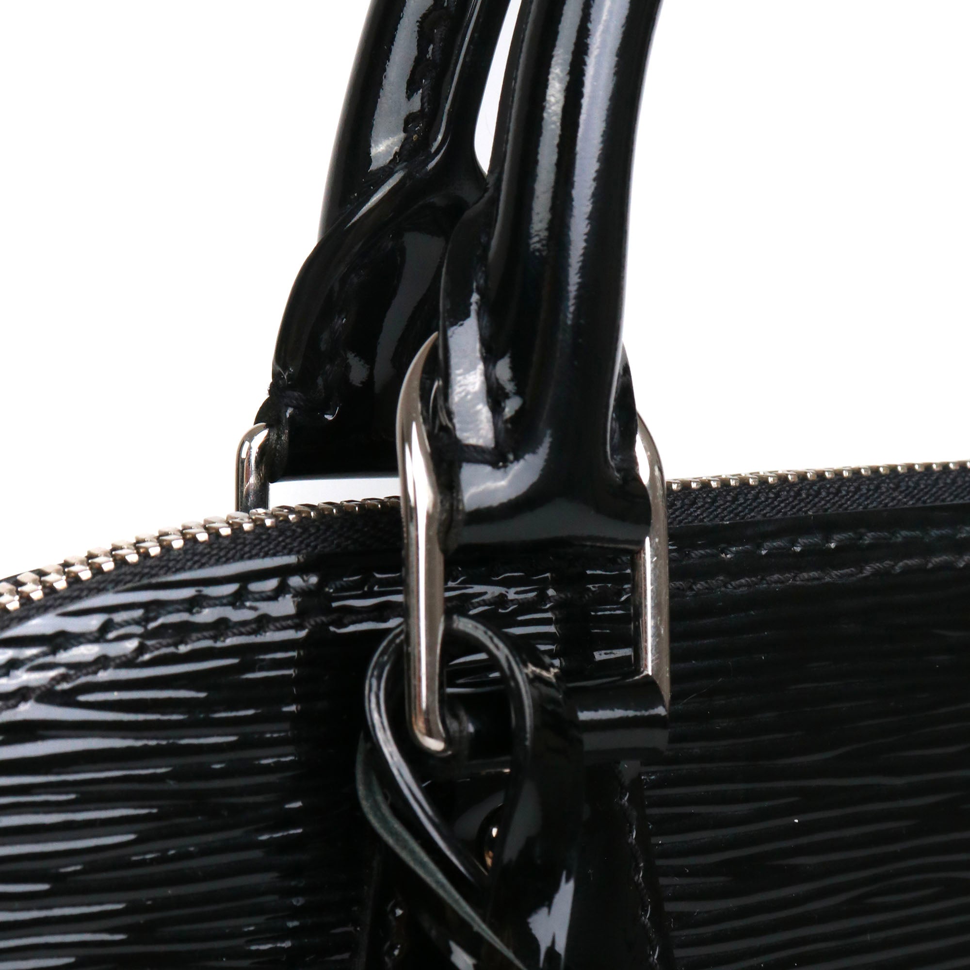 LOUIS VUITTON - Sac à main Alma PM Louis Vuitton en cuir épi verni noir