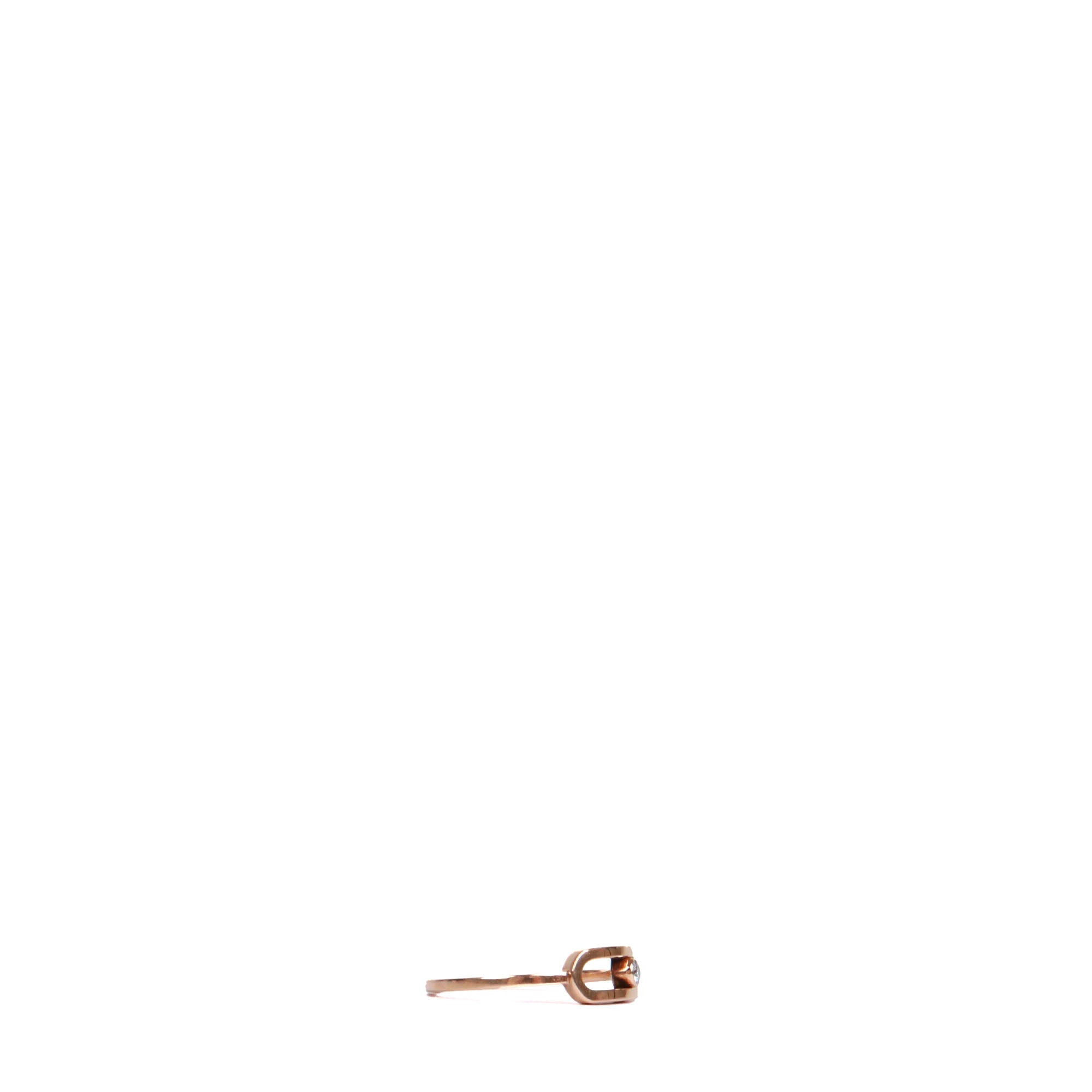 MESSIKA - Bague Move Uno grand modèle Messika or rose (T57)