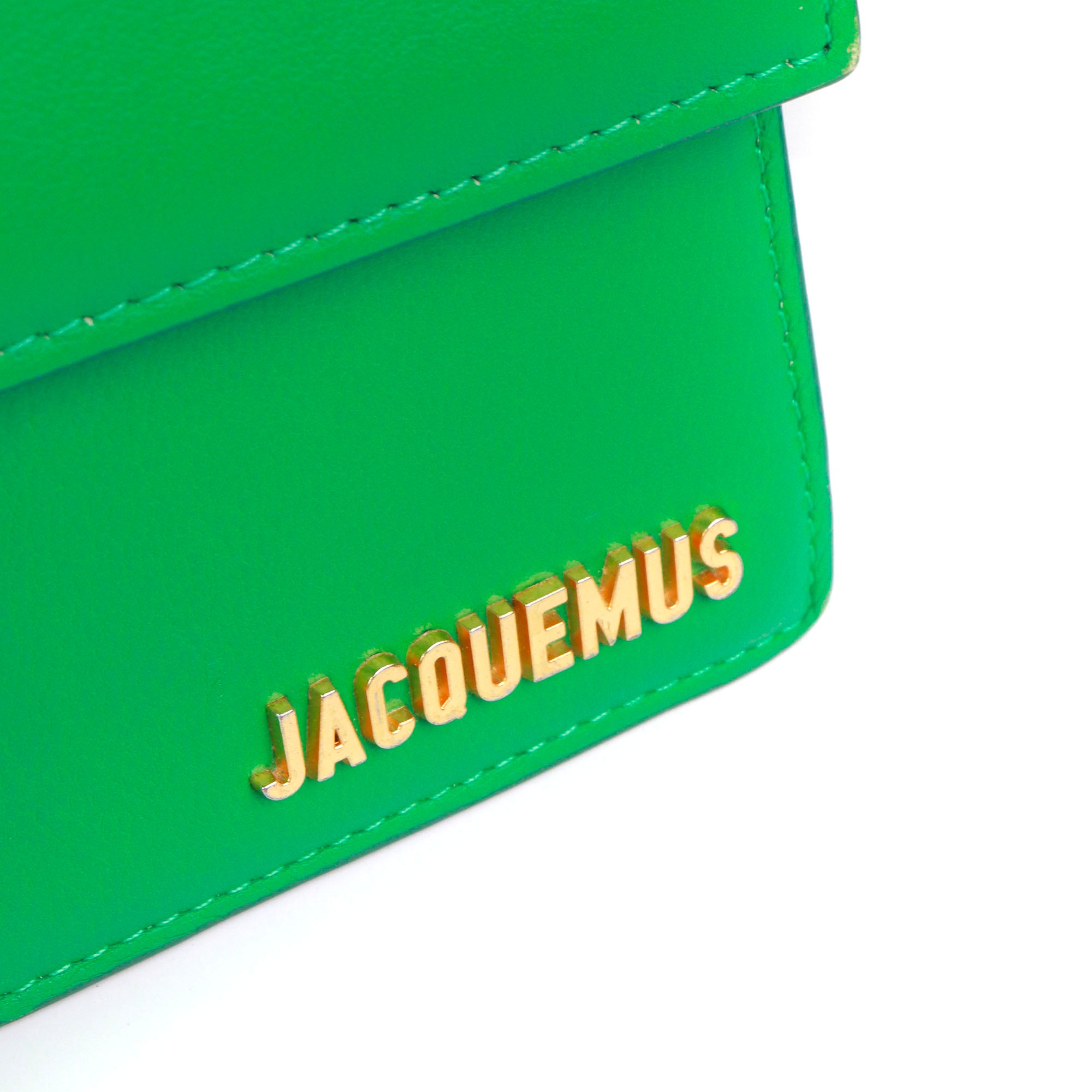 JACQUEMUS - Sac à bandoulière Le Grand Bambino Jacquemus en cuir vert