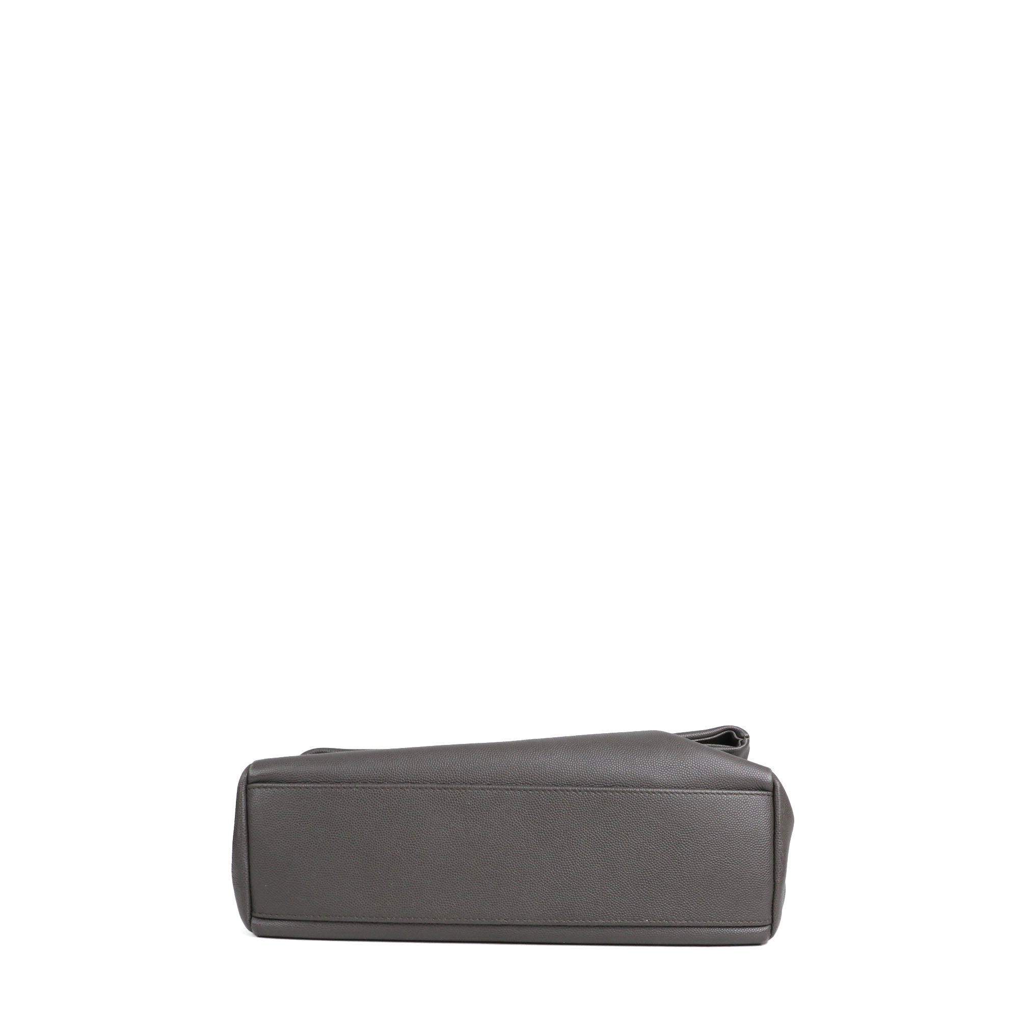 SAINT LAURENT - Sac à bandoulière West Hollywood Saint Laurent en cuir grainé gris