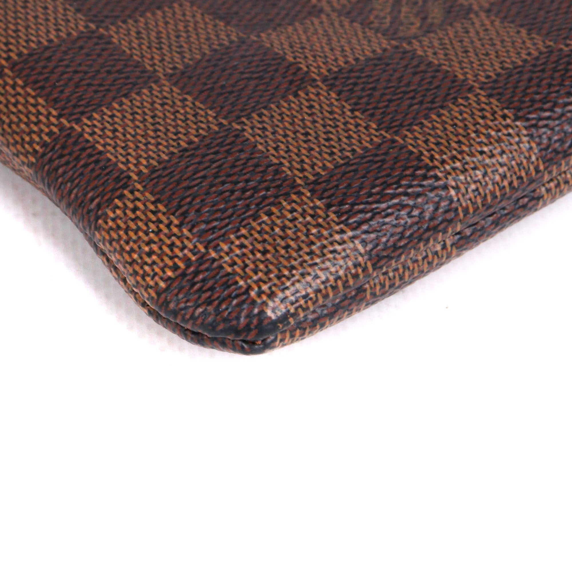 LOUIS VUITTON - Pochette Daily Pouch Louis Vuitton en cuir damier ébène
