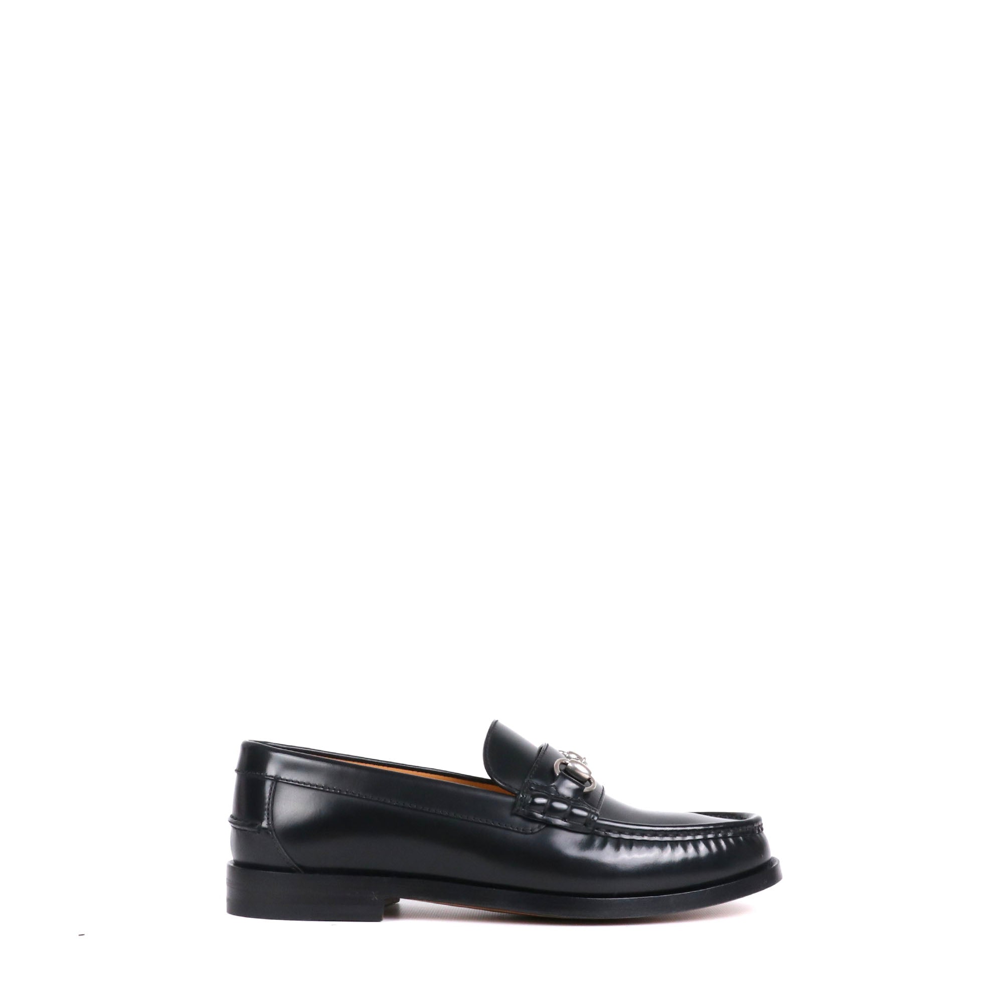 GUCCI - Mocassins Horsebit Gucci en cuir verni noir (T42)