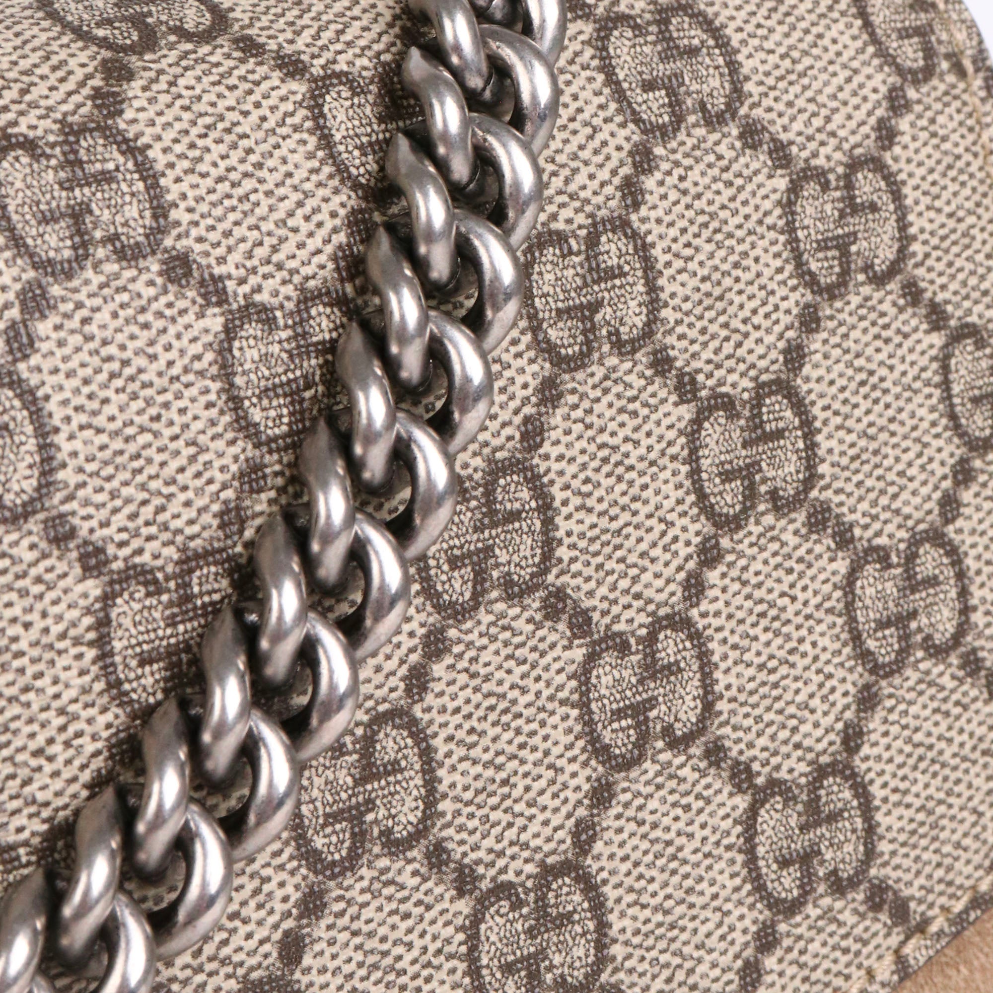 GUCCI - Sac à épaule Dionysus medium Gucci en toile monogrammée marron