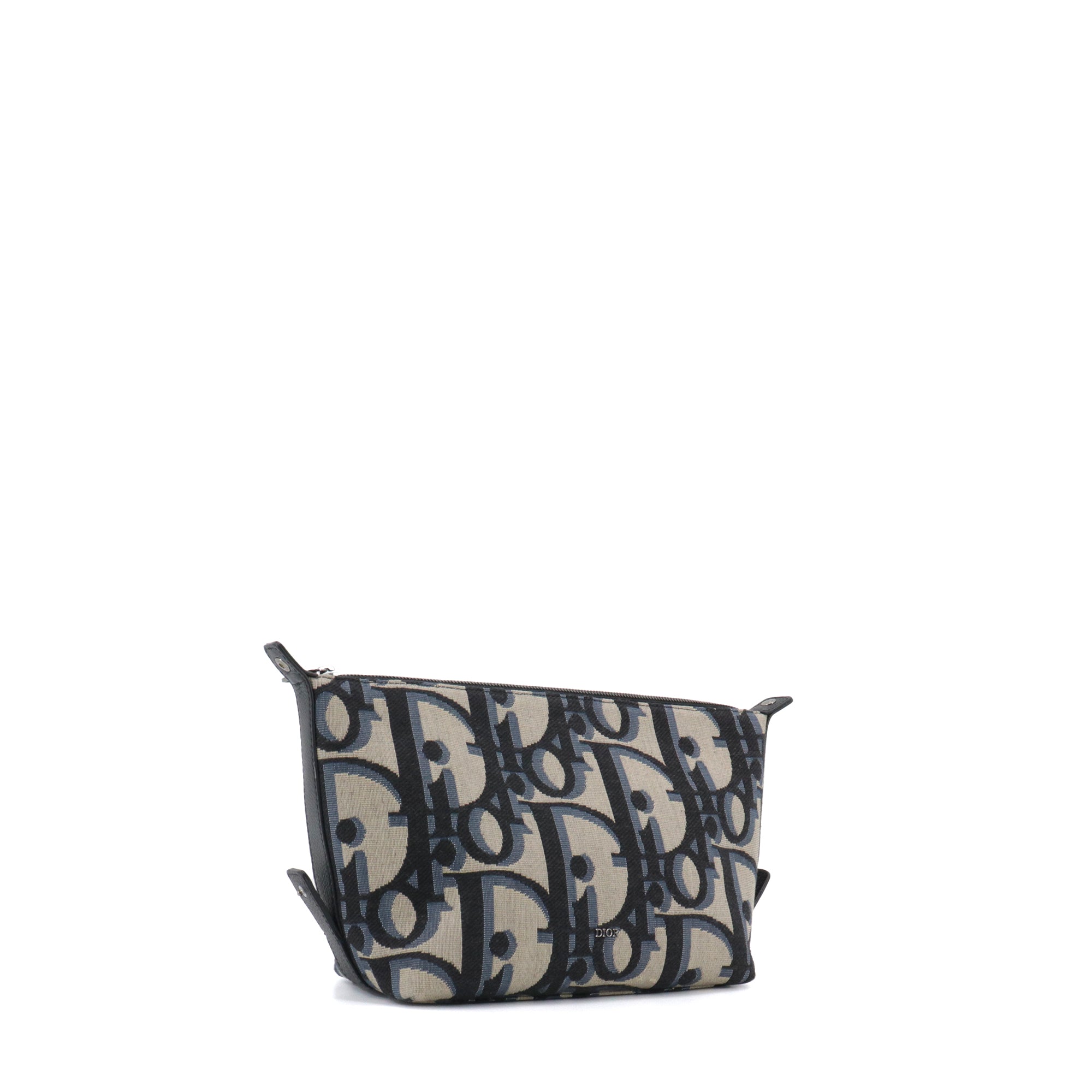 DIOR - Trousse de toilette Dior en toile jacquard bleu marine
