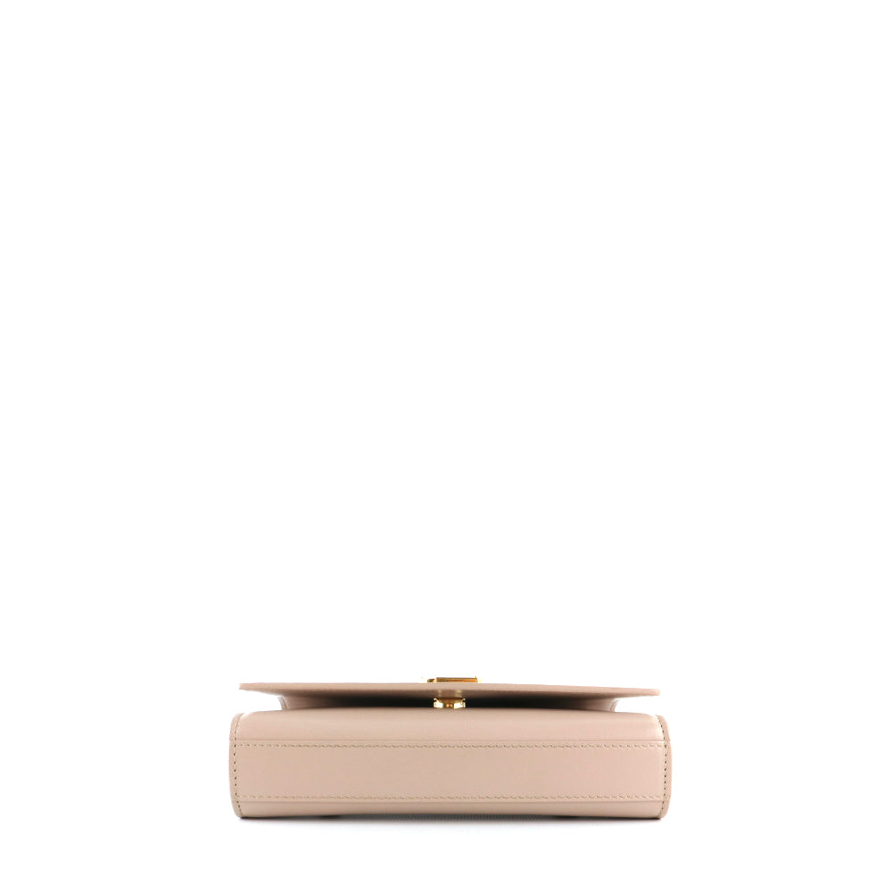 SAINT LAURENT - Sac ceinture Kate en cuir lisse nude
