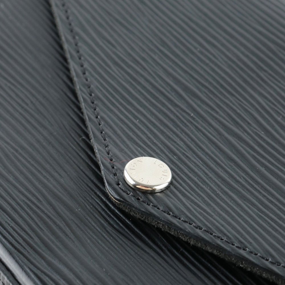 LOUIS VUITTON - Pochette Felicie en cuir épi noir