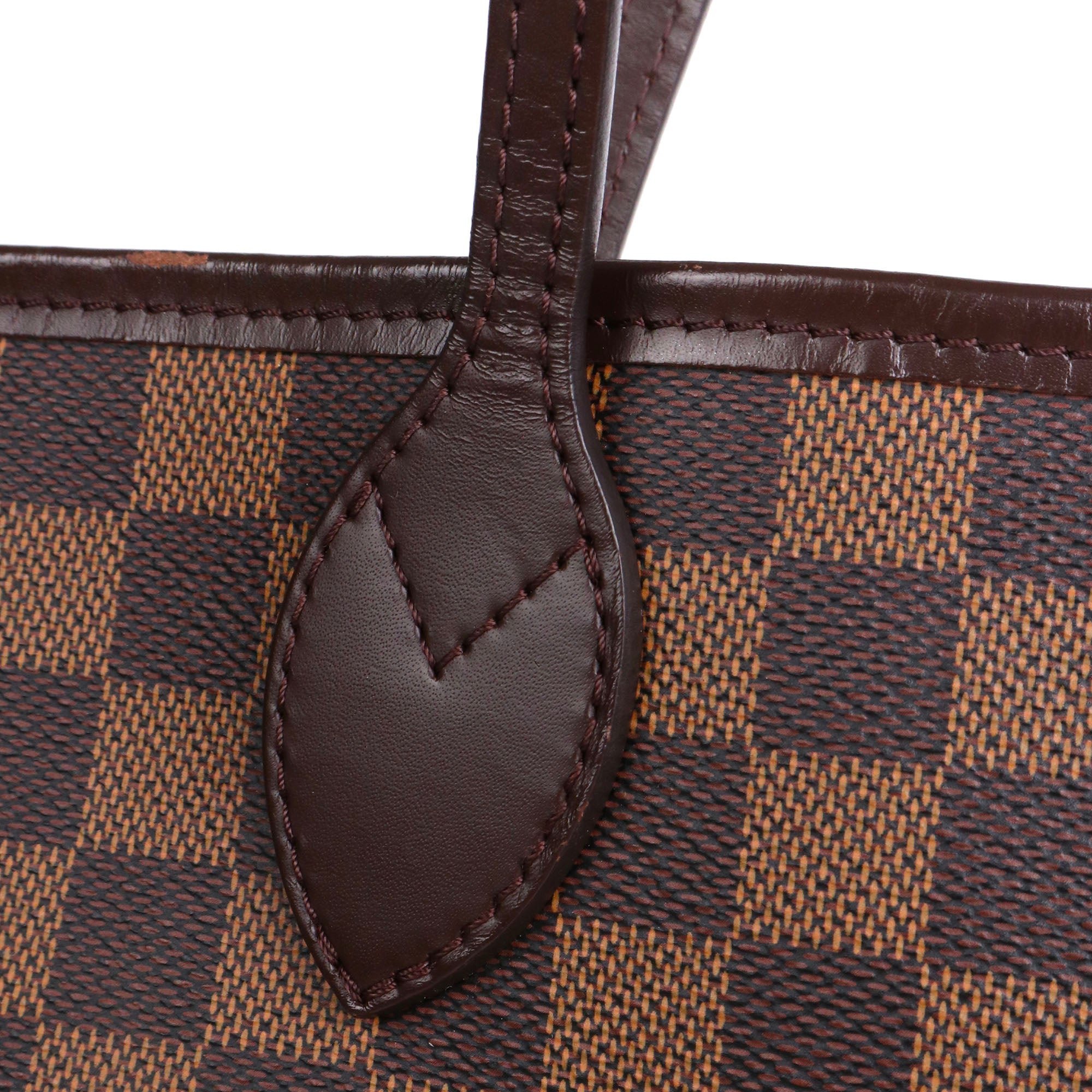LOUIS VUITTON - Sac cabas Neverfull MM Louis Vuitton en toile damier ébène
