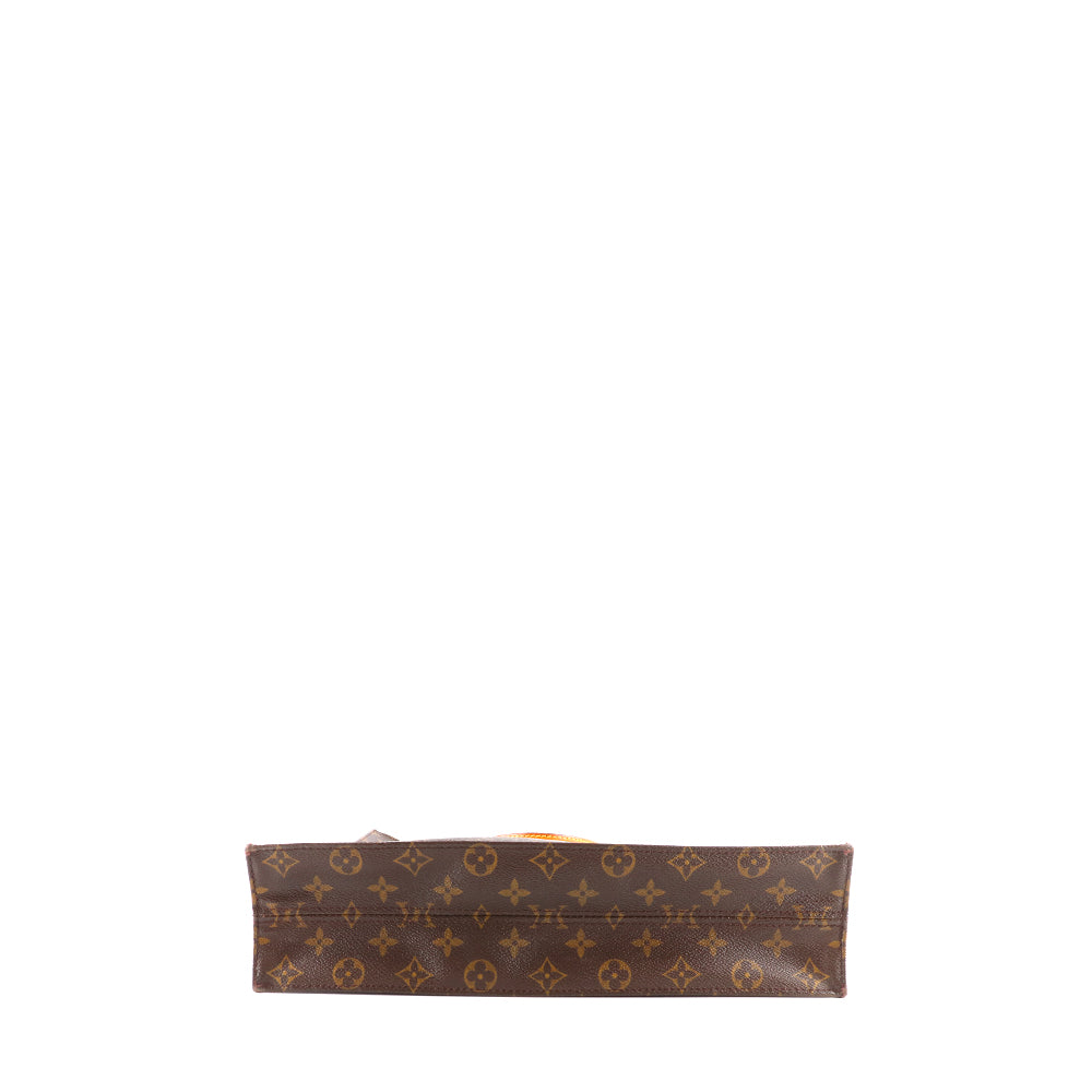 LOUIS VUITTON - Sac cabas plat en toile enduite monogrammée