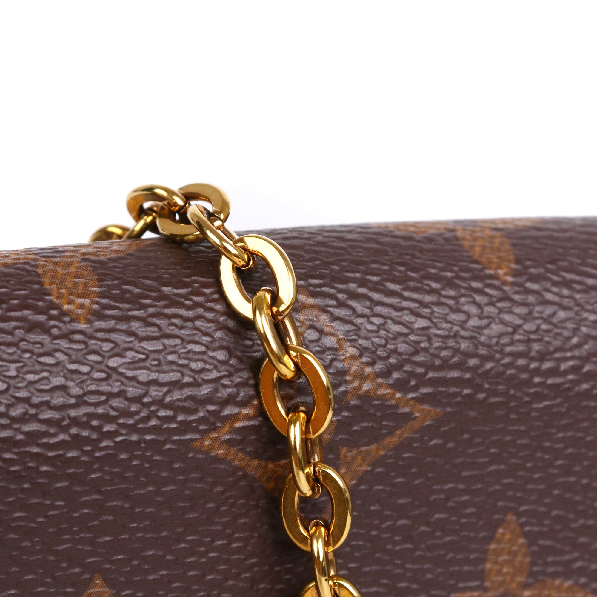 LOUIS VUITTON - Pochette Félicie Louis Vuitton en toile monogrammée marron