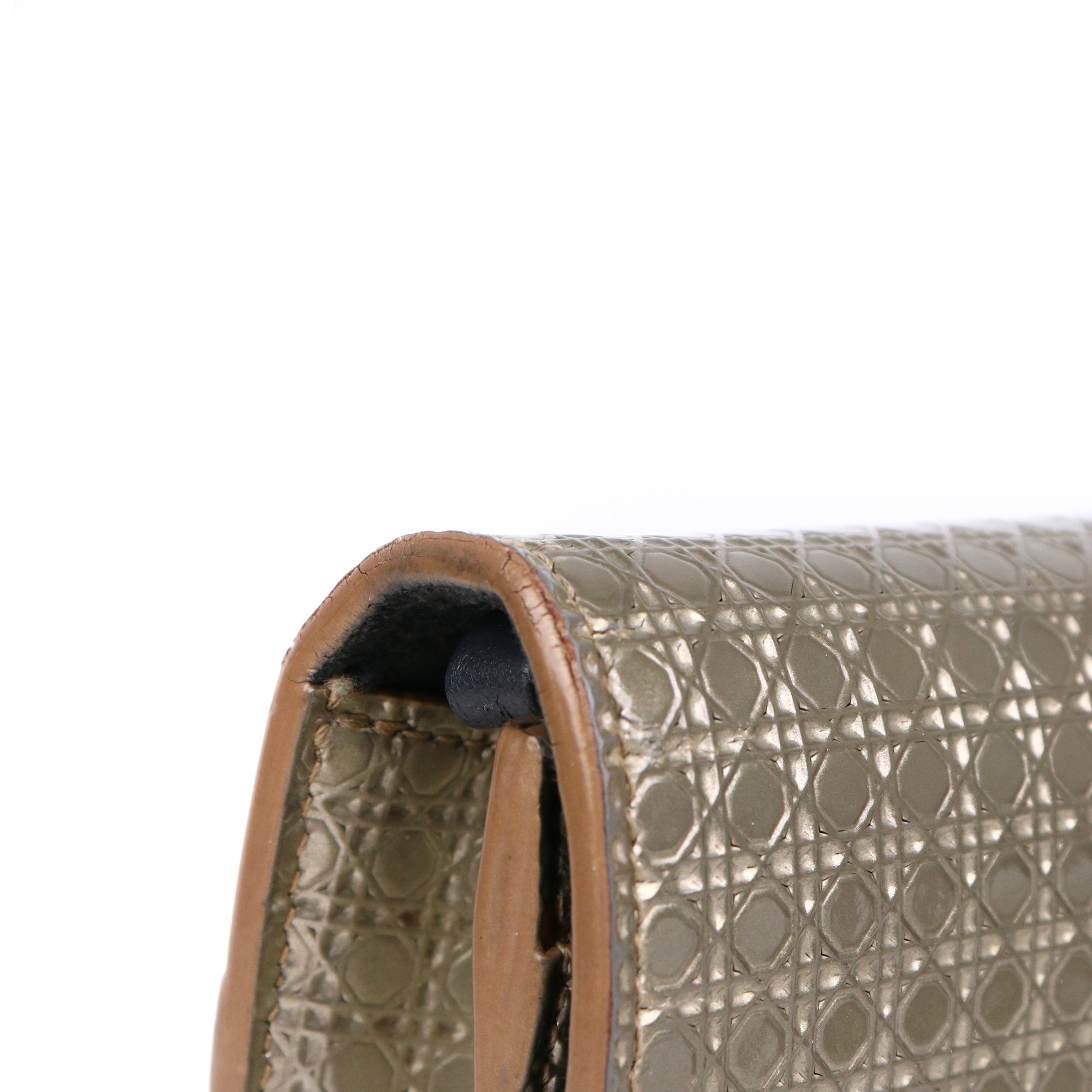 DIOR - Sac à bandoulière 30 Montaigne Dior en cuir champagne