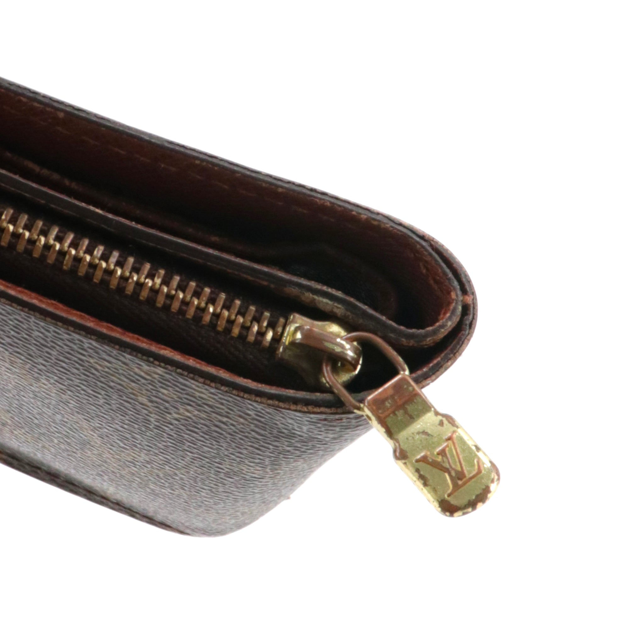 LOUIS VUITTON - Porte-monnaie Louis Vuitton en toile monogrammée