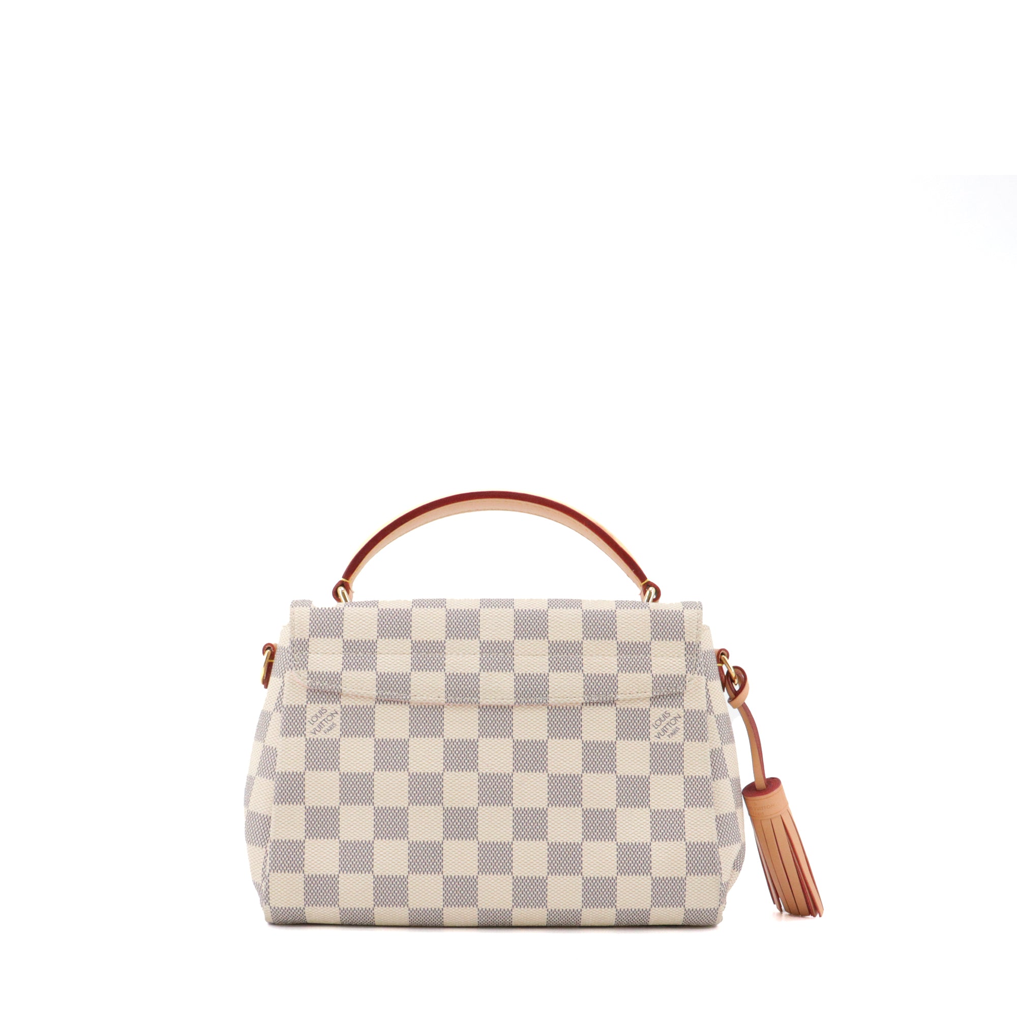 LOUIS VUITTON - Sac à bandoulière Croisette Louis Vuitton en toile damier azur