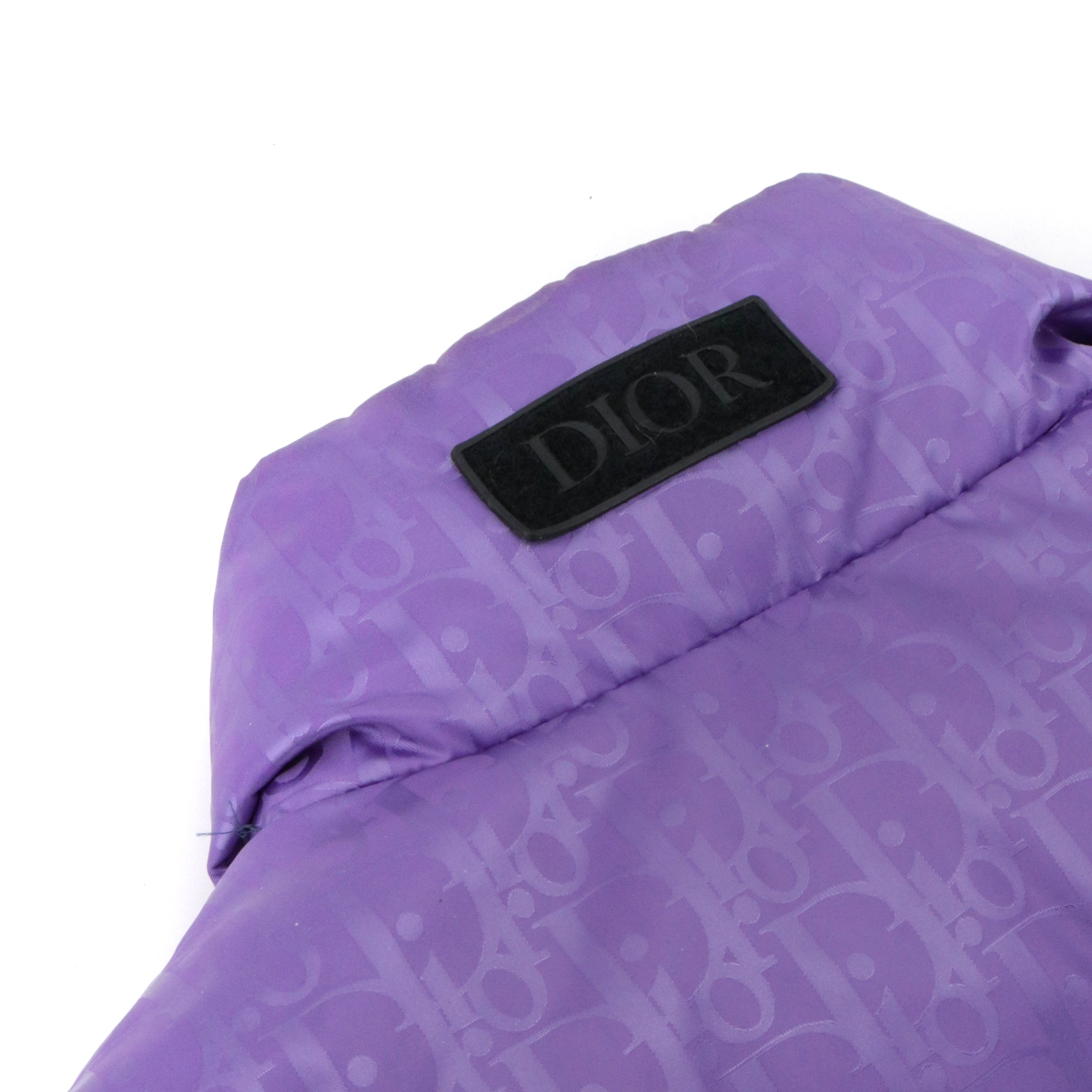 DIOR - Doudoune Oblique sans manche Dior en jacquard violet (T46)