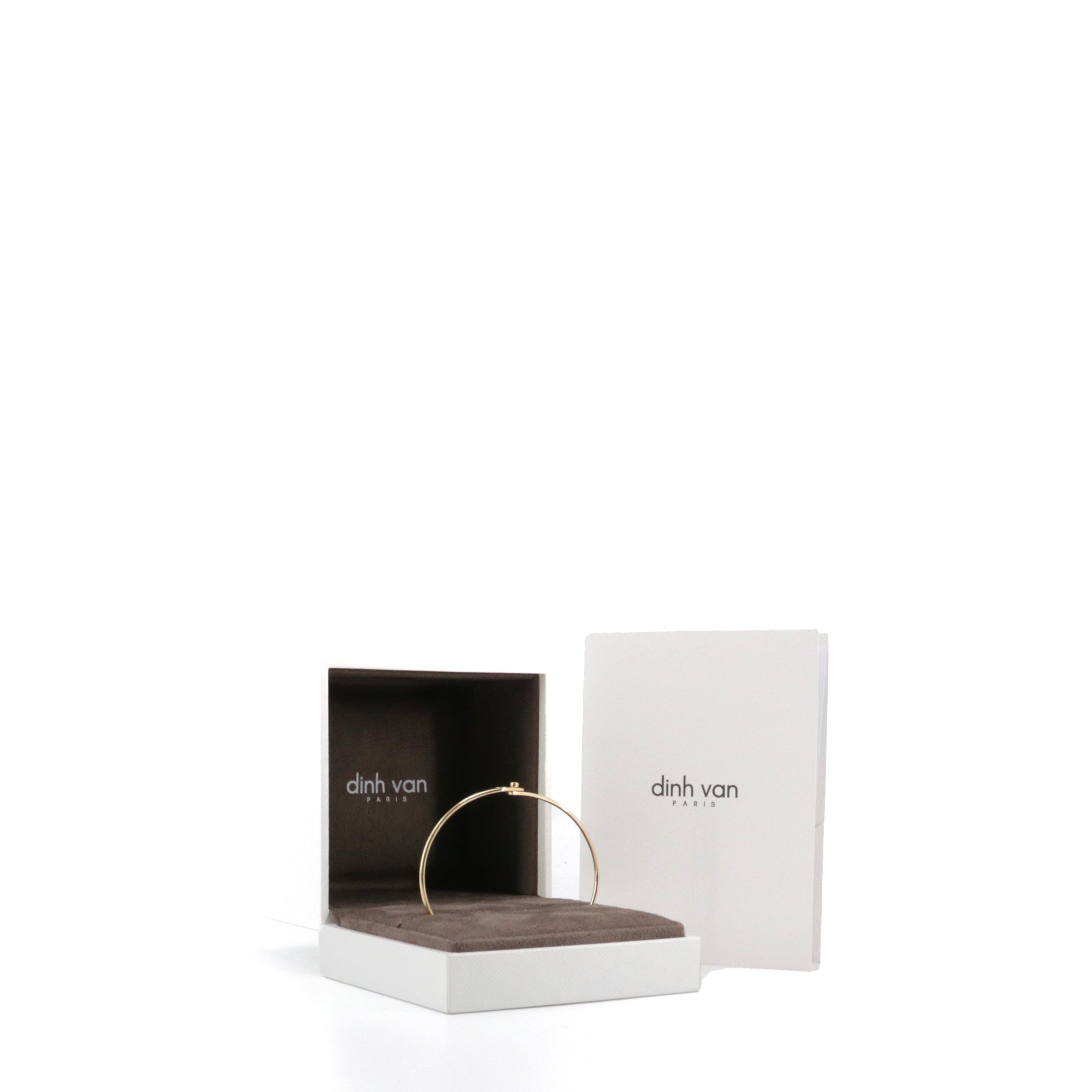 DINH VAN - Dinh Van Lock Bangle Bracelet in yellow gold