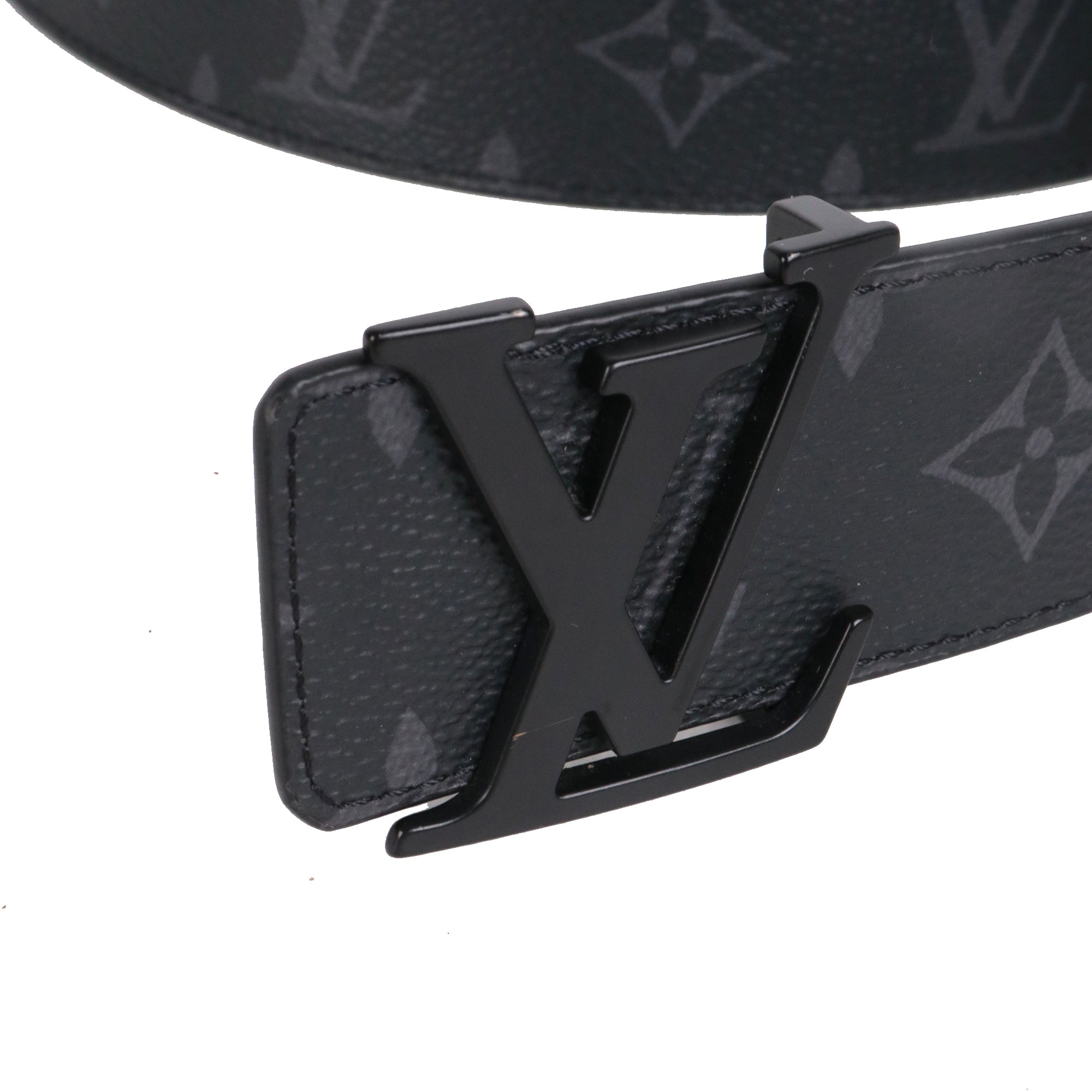 LOUIS VUITTON - Ceinture LV Initiales Louis Vuitton en toile monogramme éclipse (T85)