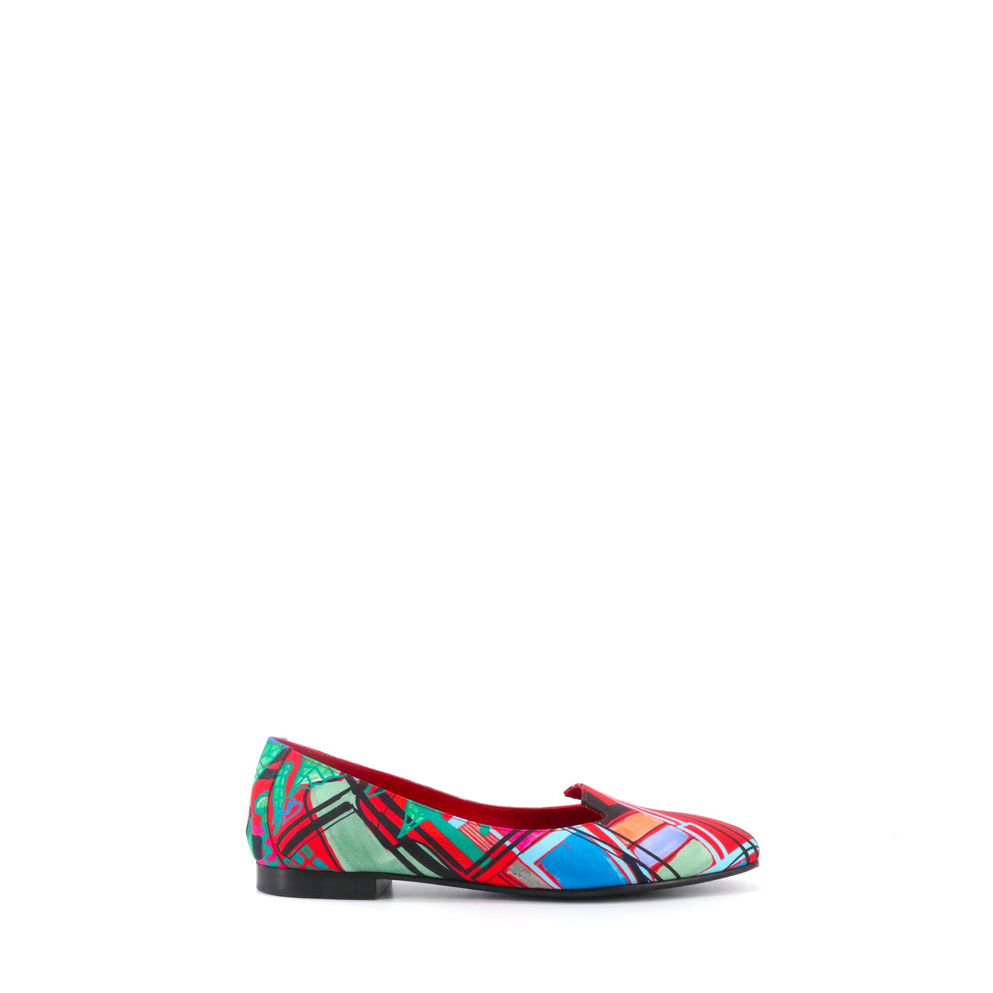 HERMÈS - Mocassins Holly Hermès en toile multicolore (T37)
