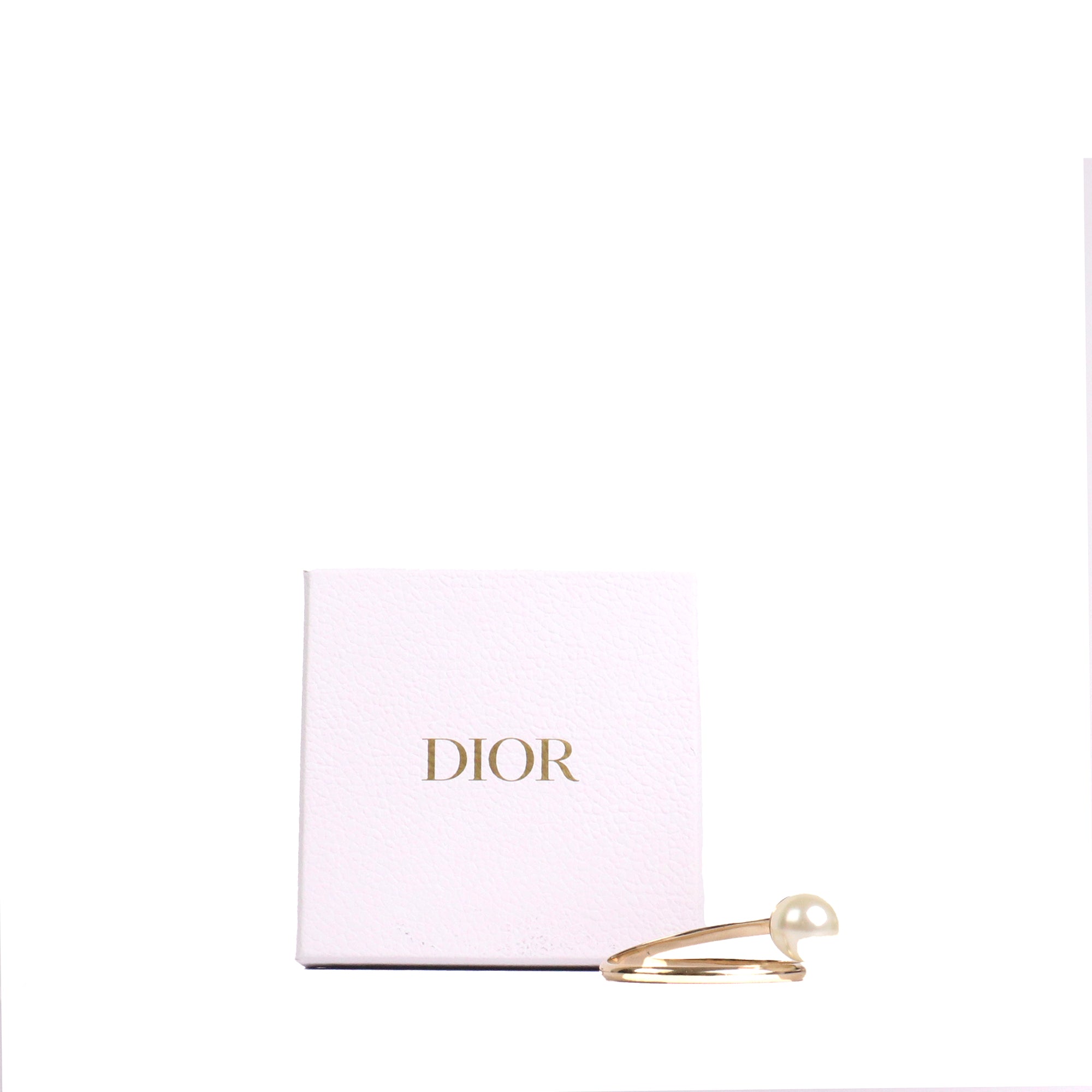 DIOR - Bracelet Tribale Dior finition dorée avec perle
