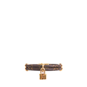 LOUIS VUITTON - Essential V bracelet in monogram canvas (T17)