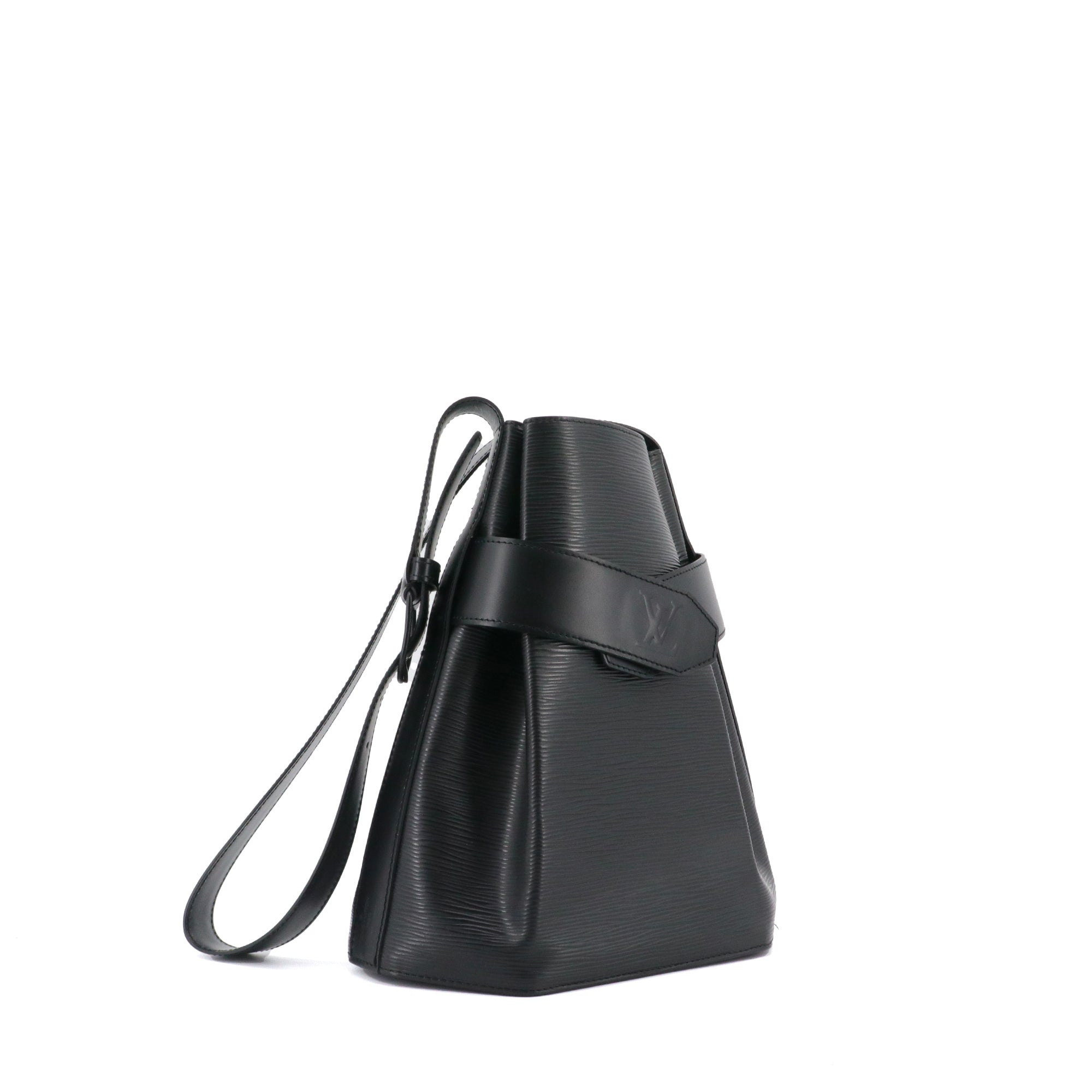 LOUIS VUITTON - Sac à épaule Twist Bucket Louis Vuitton en cuir épi noir