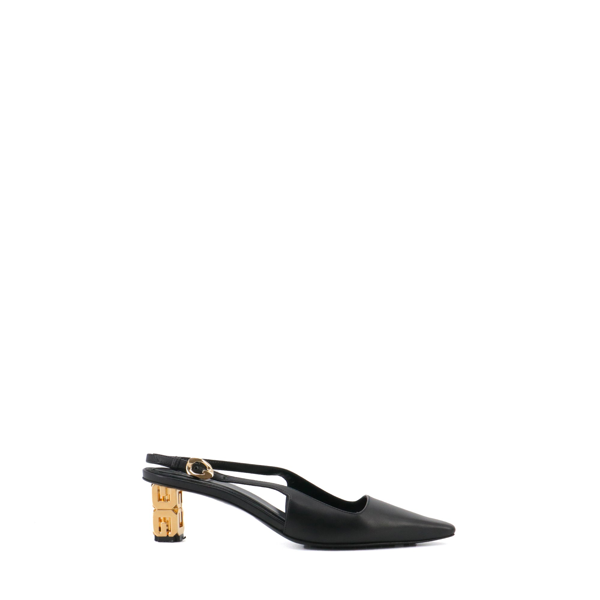 GIVENCHY - Escarpins G Cube Givenchy en cuir noir (T37)