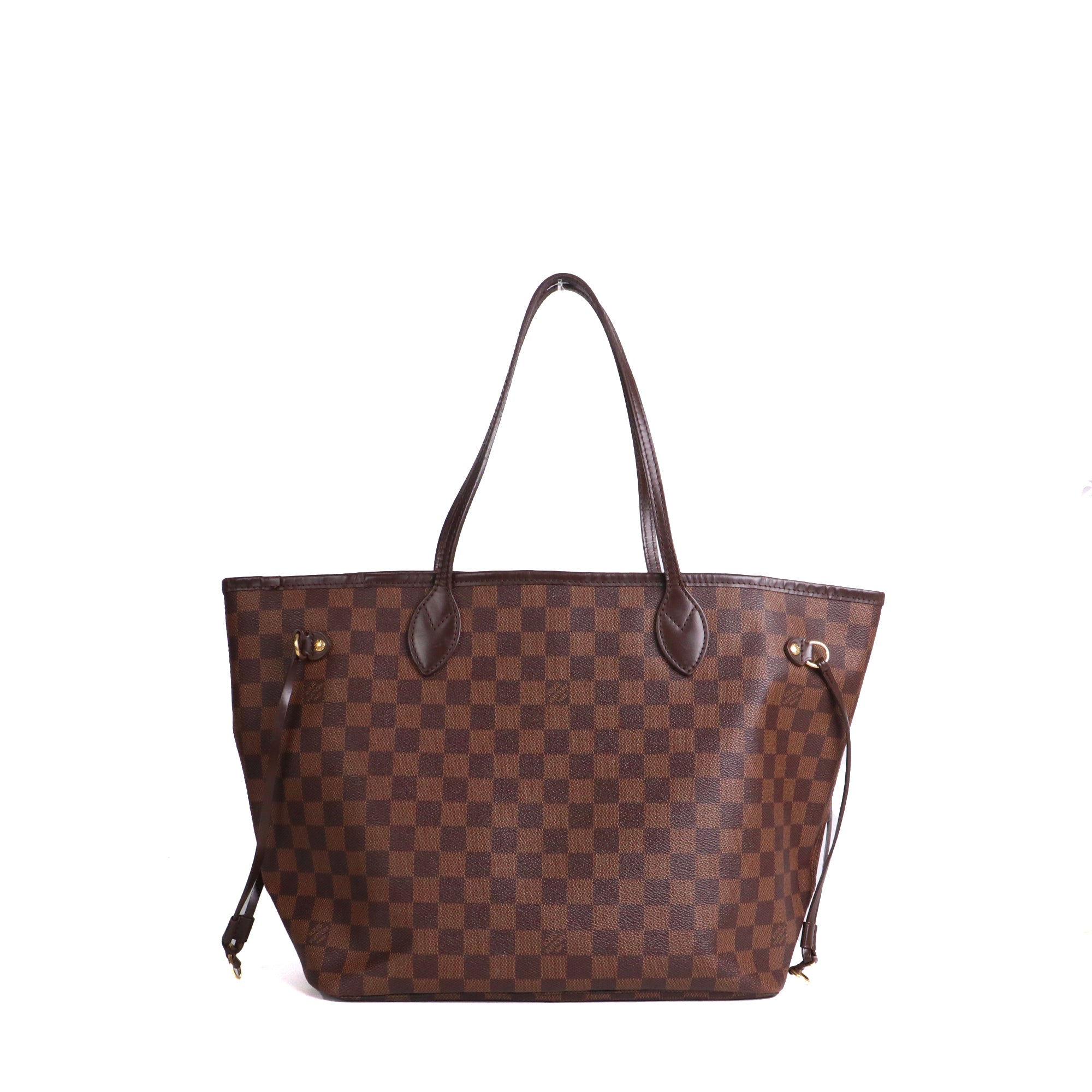LOUIS VUITTON - Sac cabas Neverfull MM Louis Vuitton en toile damier ébène