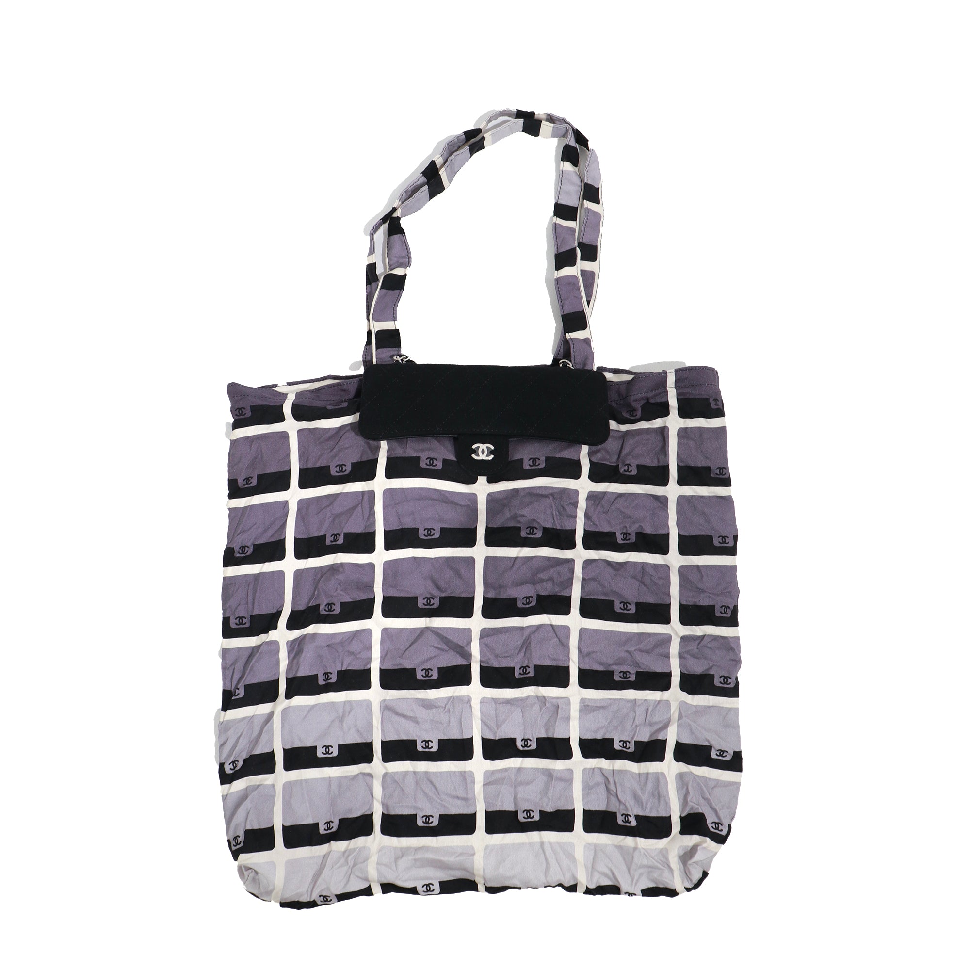 CHANEL - Sac cabas totebag Chanel en jersey