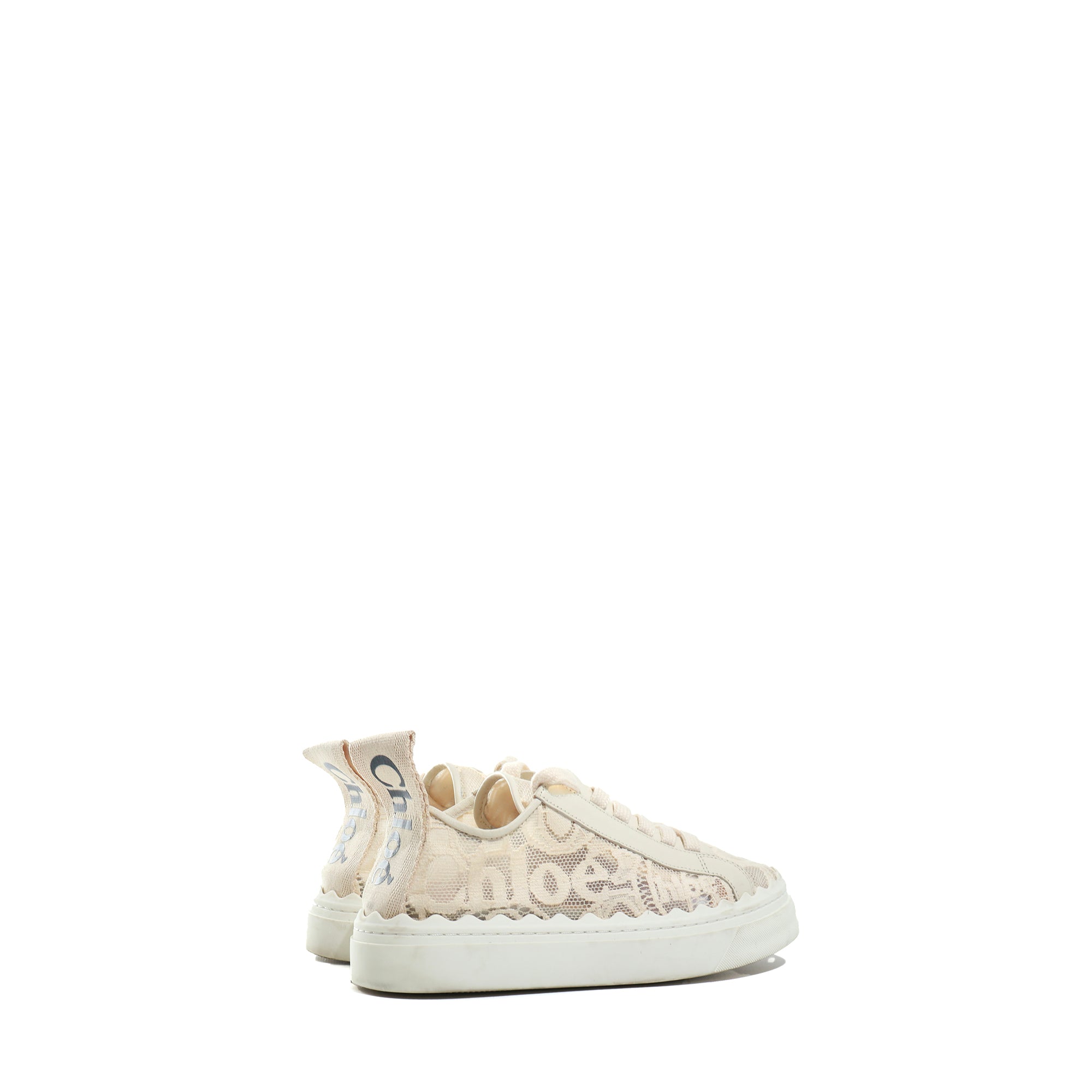CHLOÉ - Sneakers Lauren en toile beige (T35)