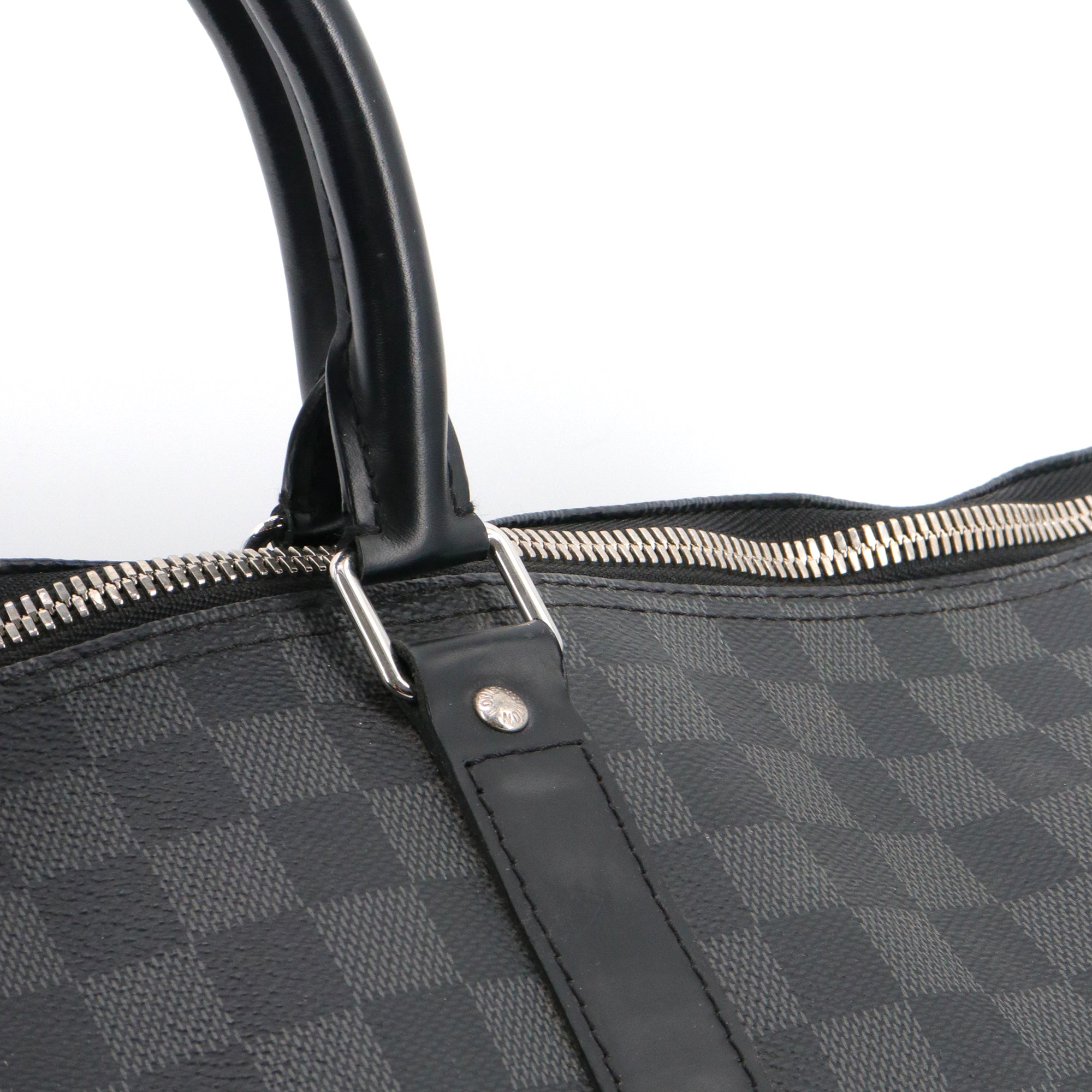 LOUIS VUITTON - Sac de voyage Keepall 55 Louis Vuitton en toile damier graphite
