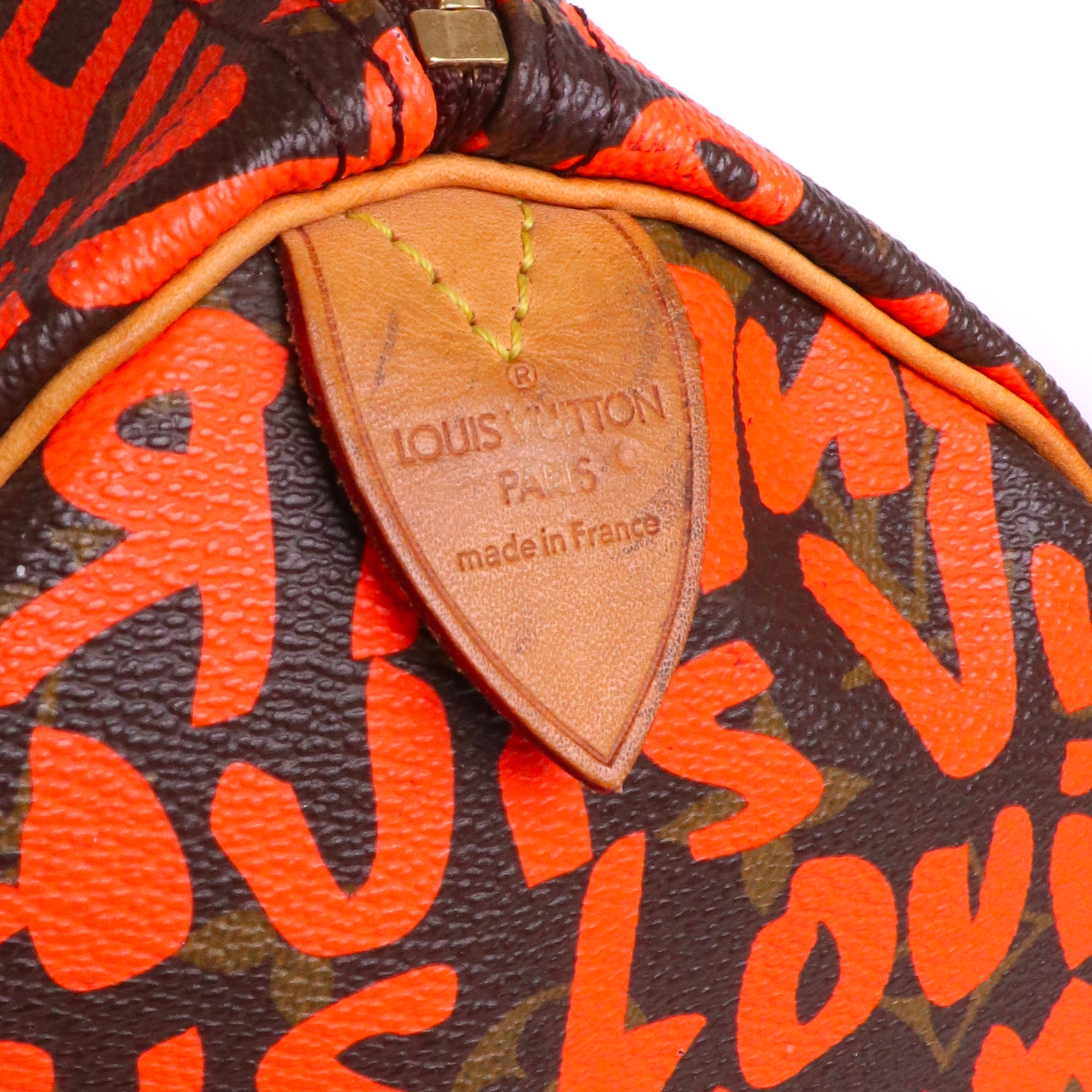 LOUIS VUITTON - Sac à main Speedy 30 Louis Vuitton x Stephen Sprouse en toile monogrammée