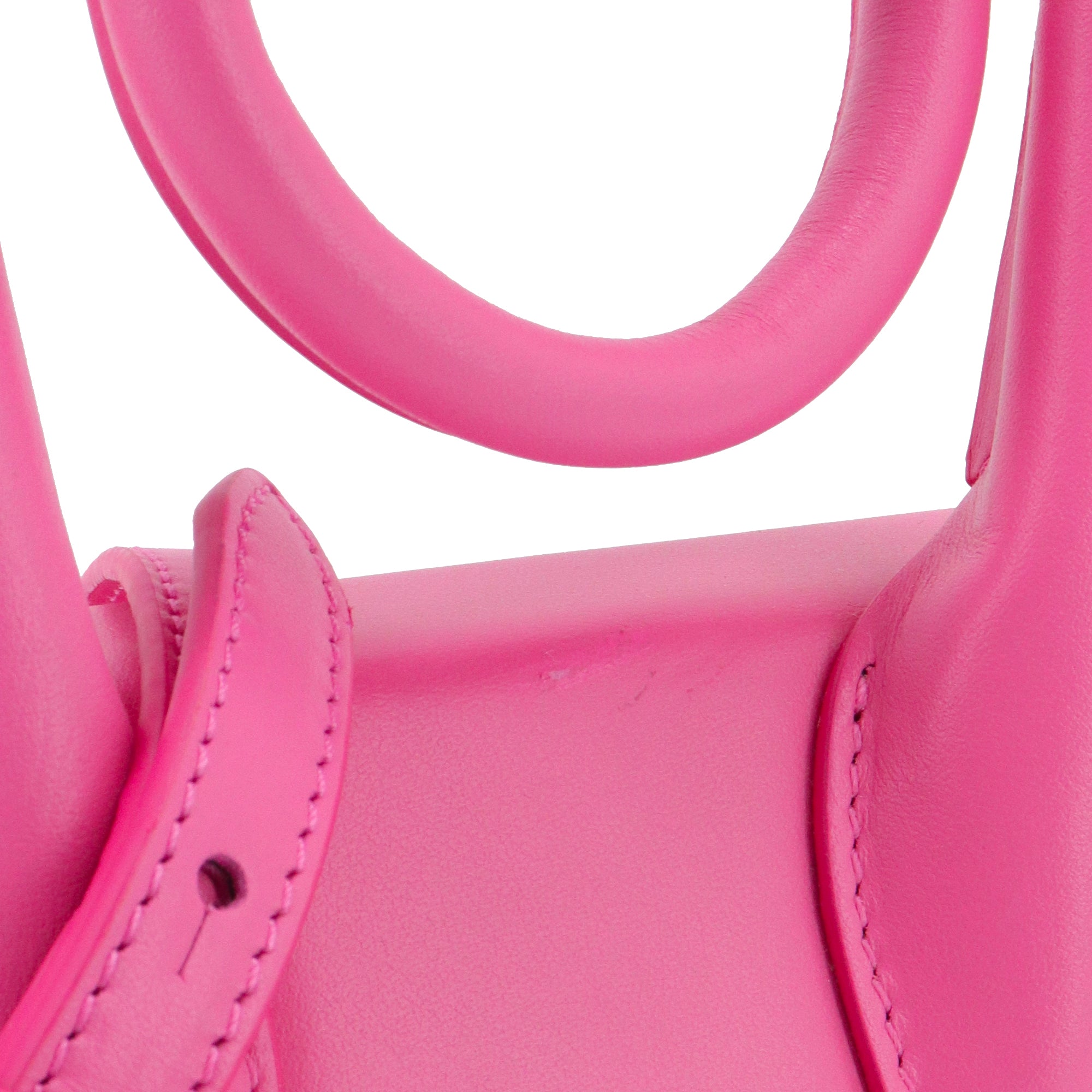 JACQUEMUS - Sac à bandoulière Chiquito noeud Jacquemus en cuir rose