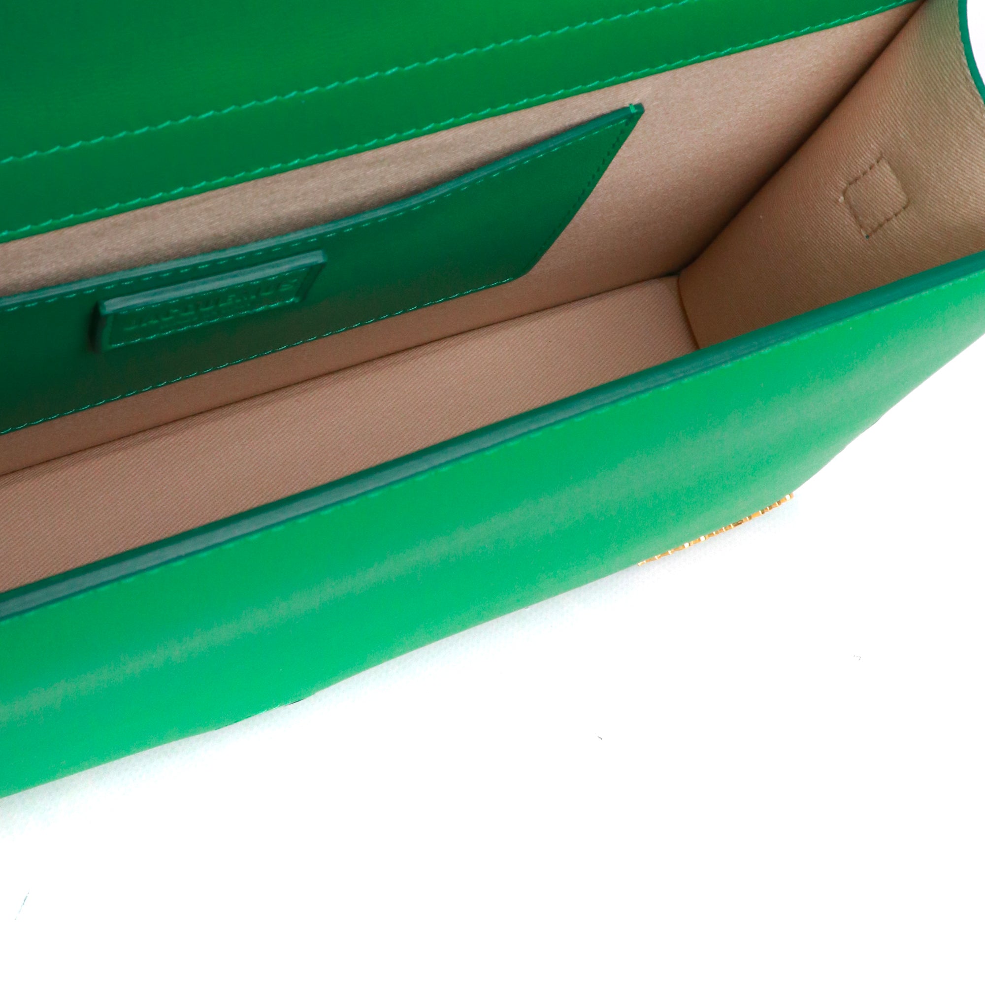 JACQUEMUS - Sac à bandoulière Le Bambinou Jacquemus en cuir vert