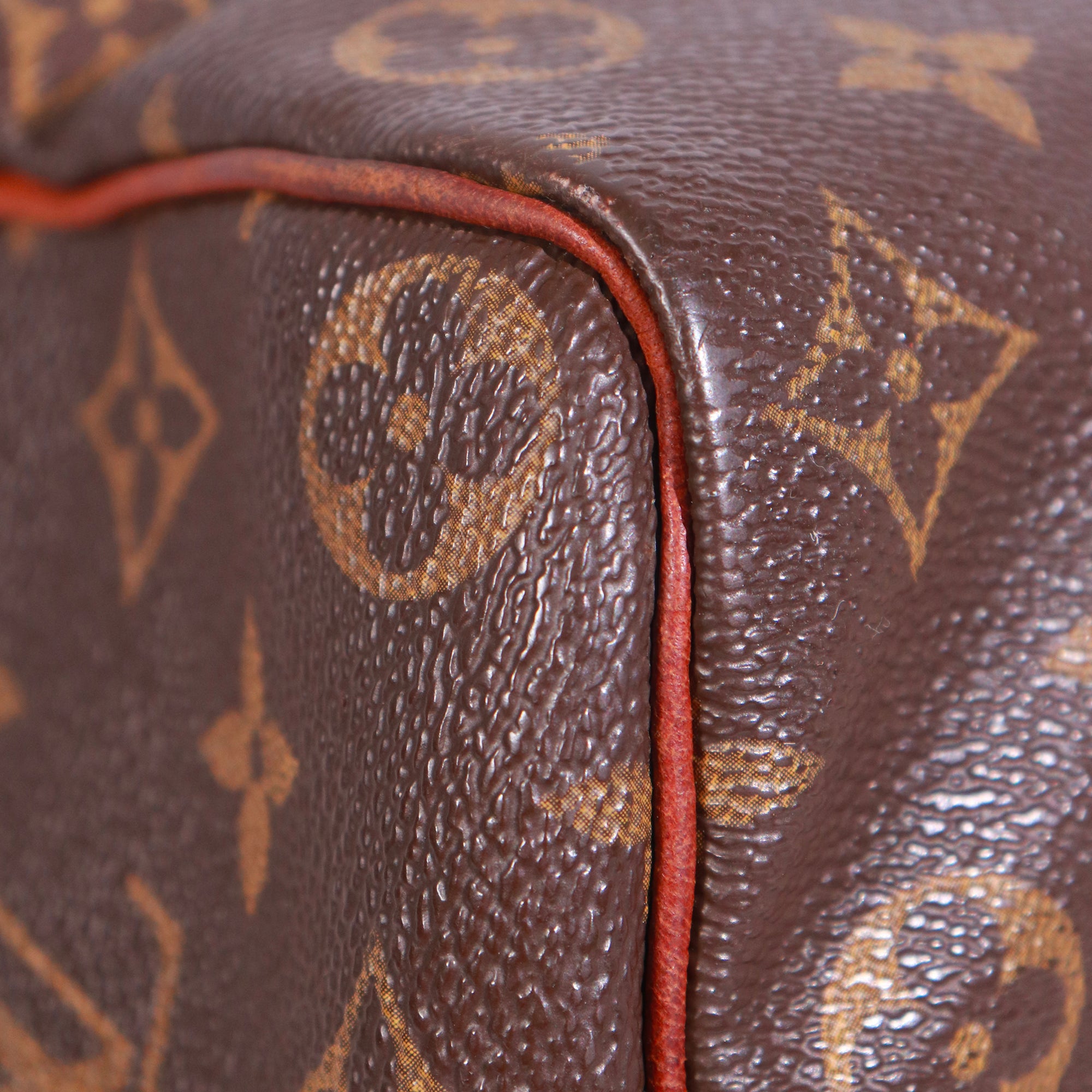 LOUIS VUITTON - Sac à main Speedy 35 en toile monogramme vintage