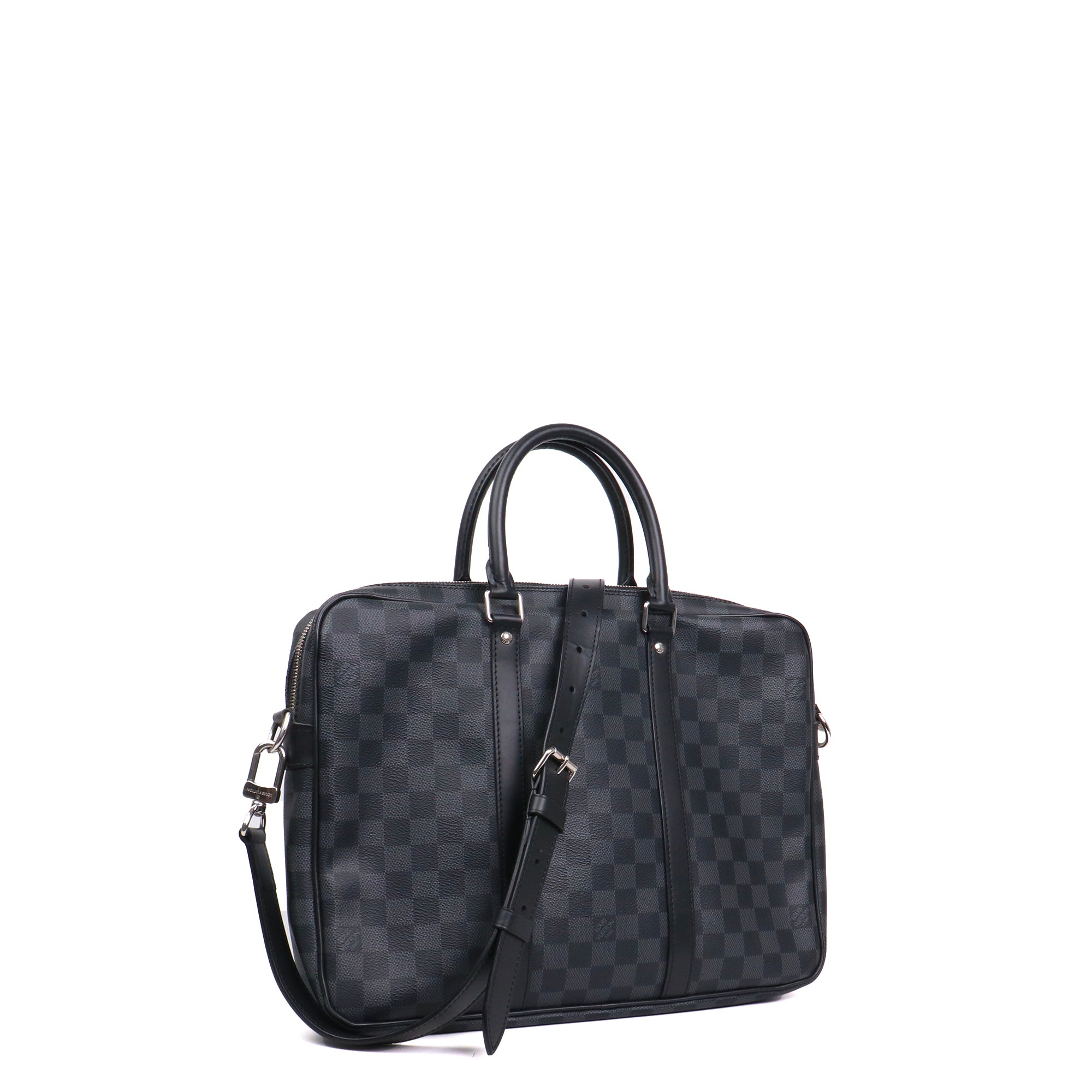 LOUIS VUITTON - Porte-documents Voyage NM Louis Vuitton en toile enduite damier graphite