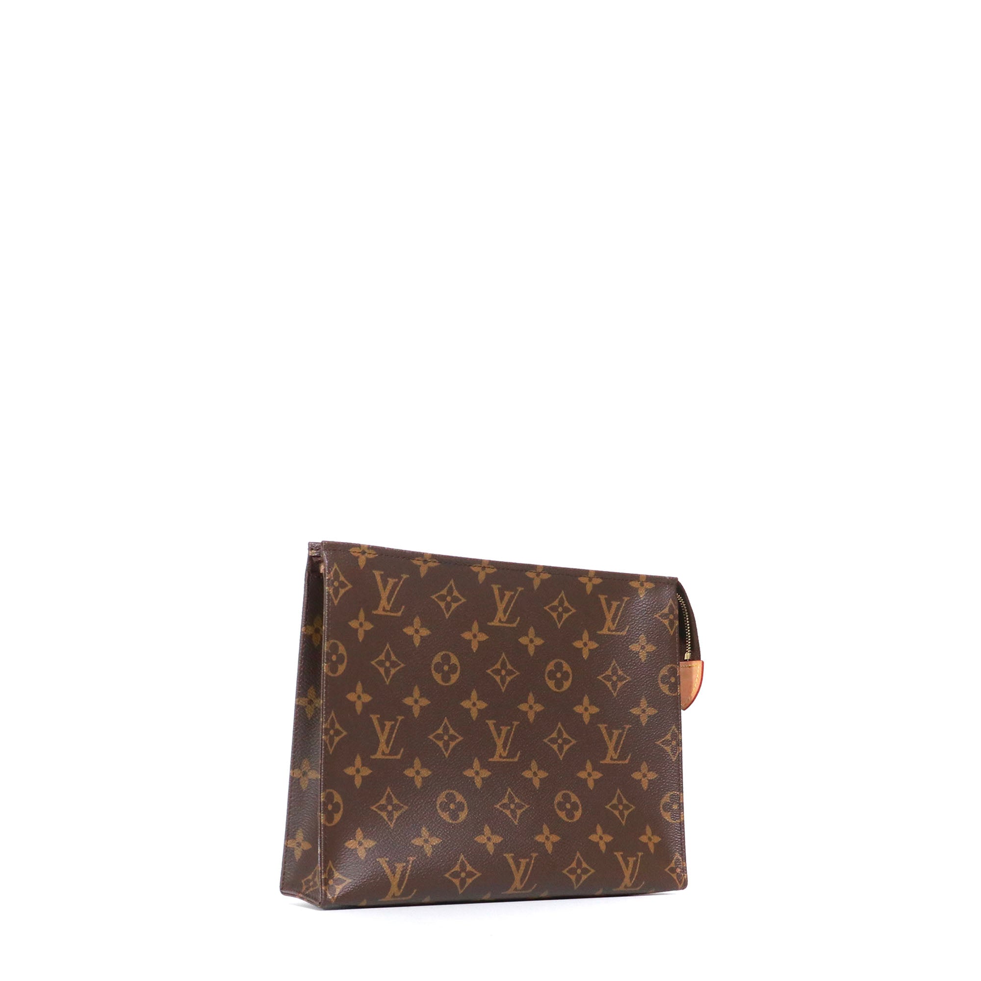 LOUIS VUITTON - Pochette 26 Louis Vuitton en toile enduite monogrammée