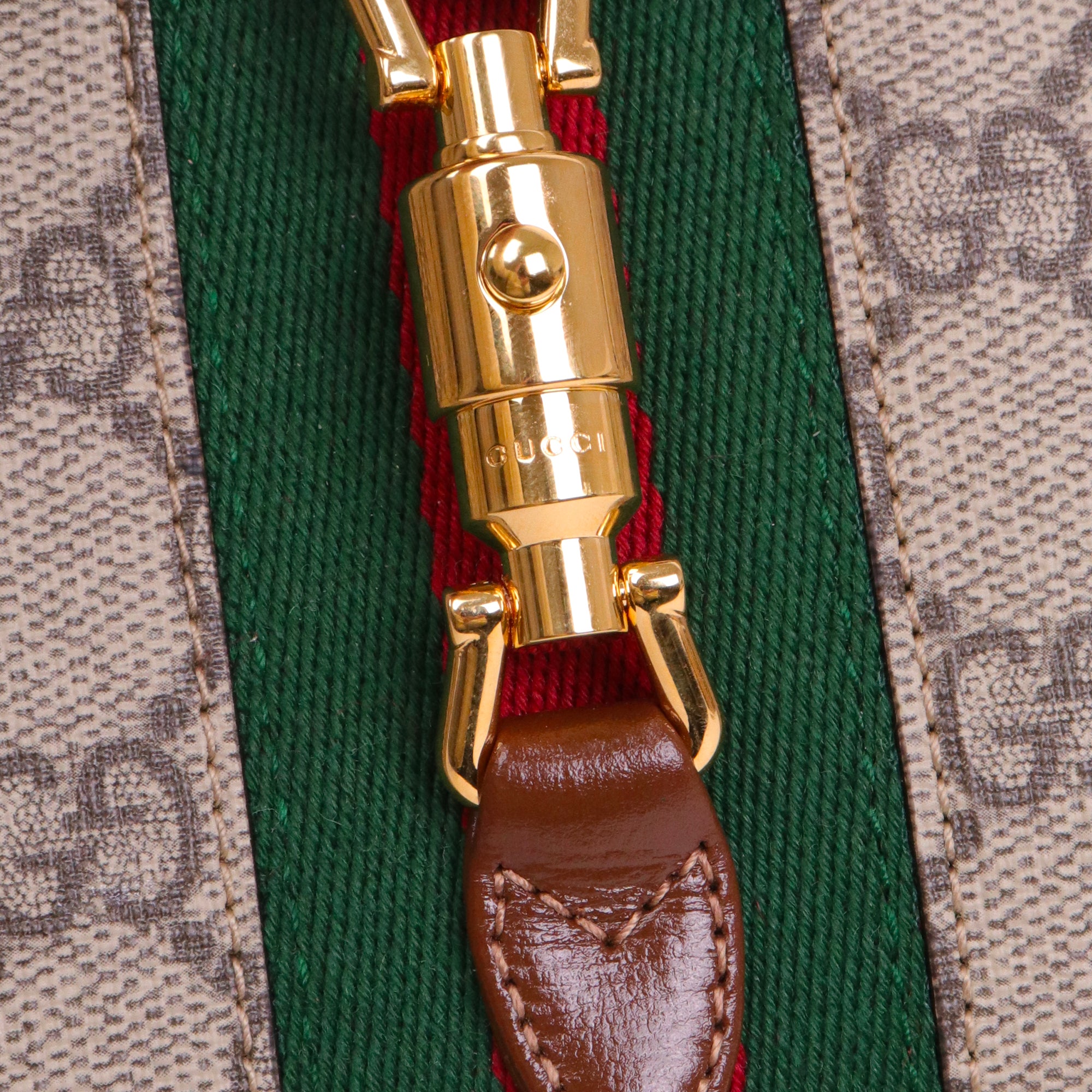 GUCCI - Sac à bandoulière Jackie 1961 Mini Gucci en toile monogrammée et cuir