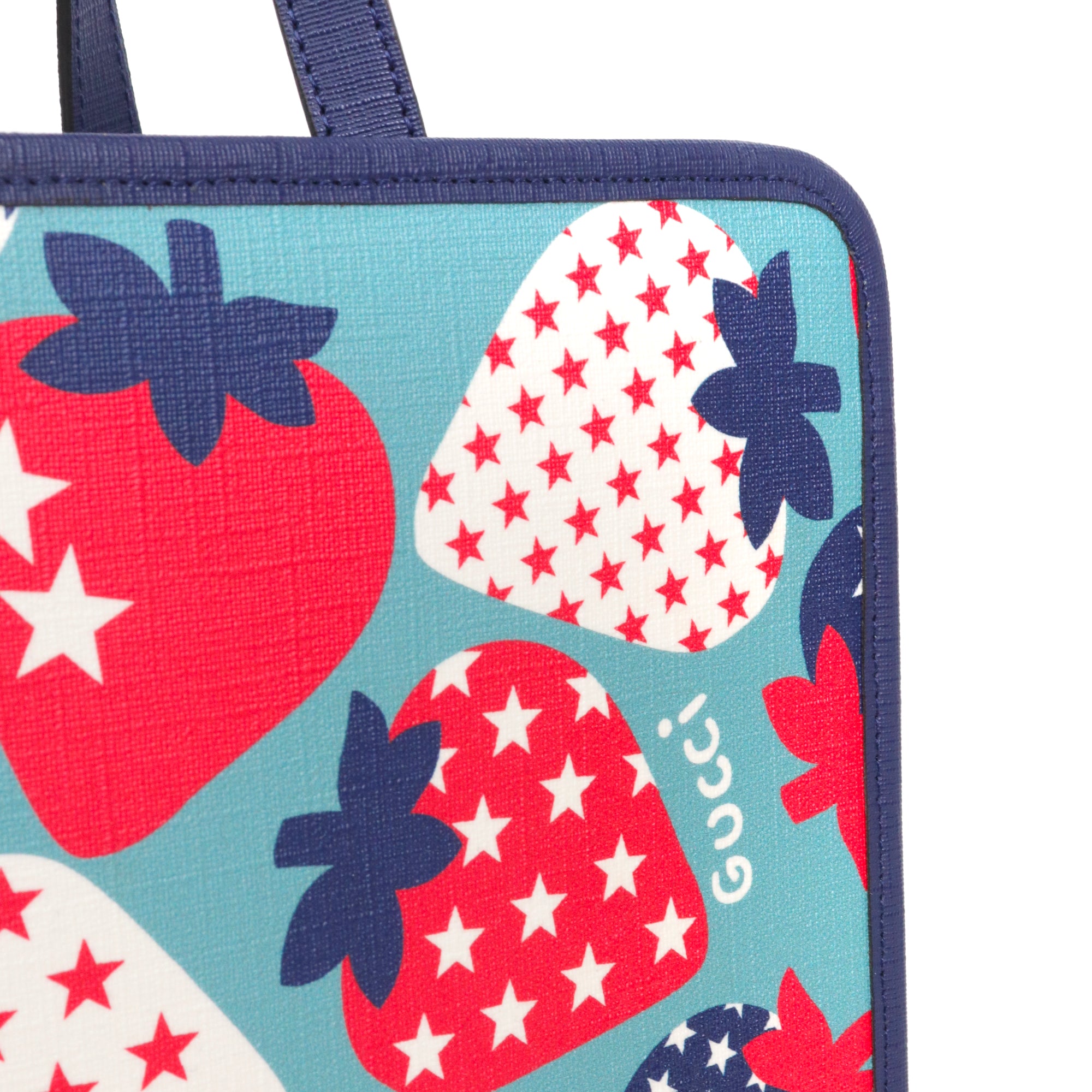 GUCCI - Sac cabas Strawberry Star Gucci en toile enduite et cuir