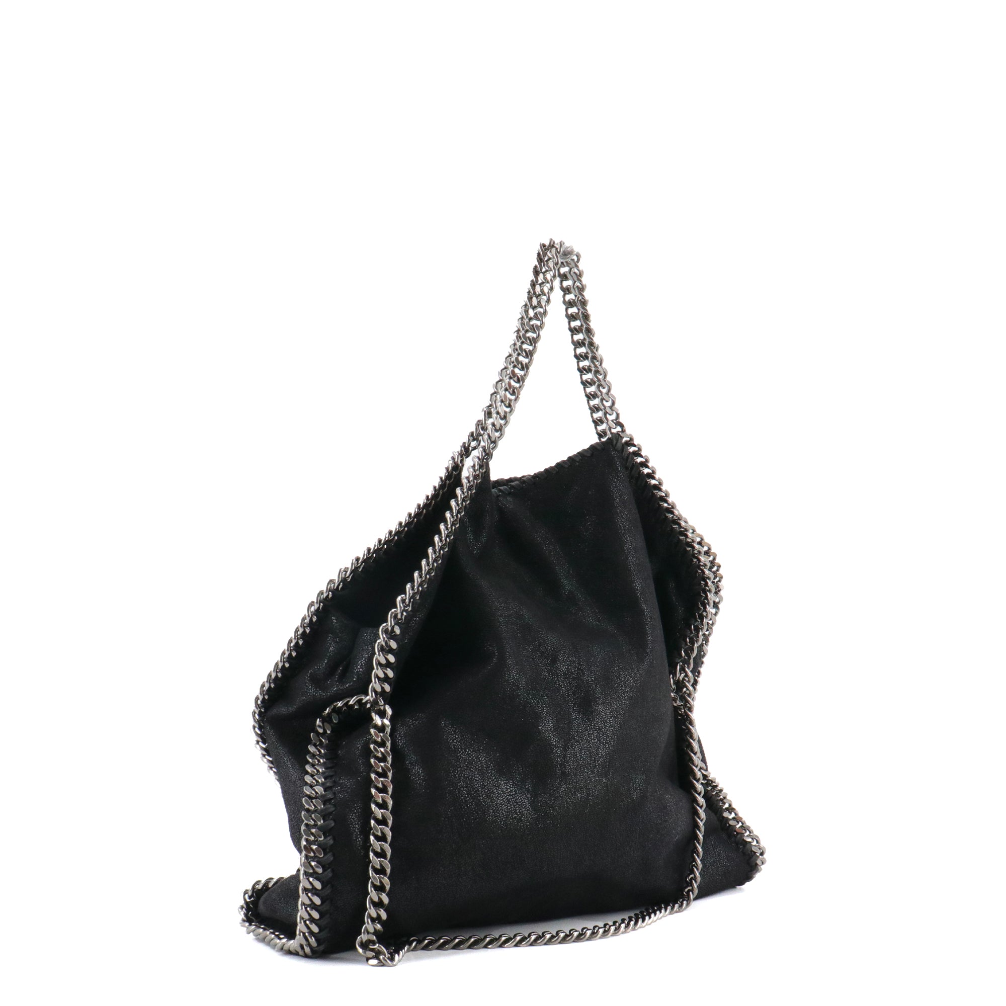 STELLA MCCARTNEY - Sac cabas Falabella Stella McCartney en tissu noir semi-brillant