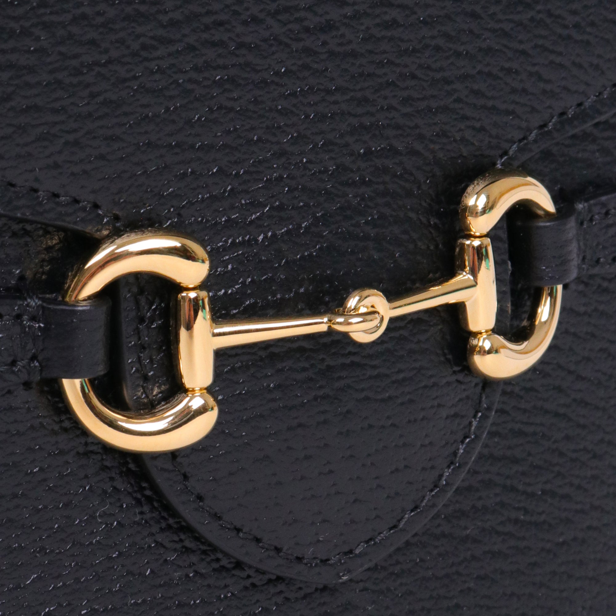 GUCCI - Sac à bandoulière Horsebit 1955 Gucci en cuir grainé noir