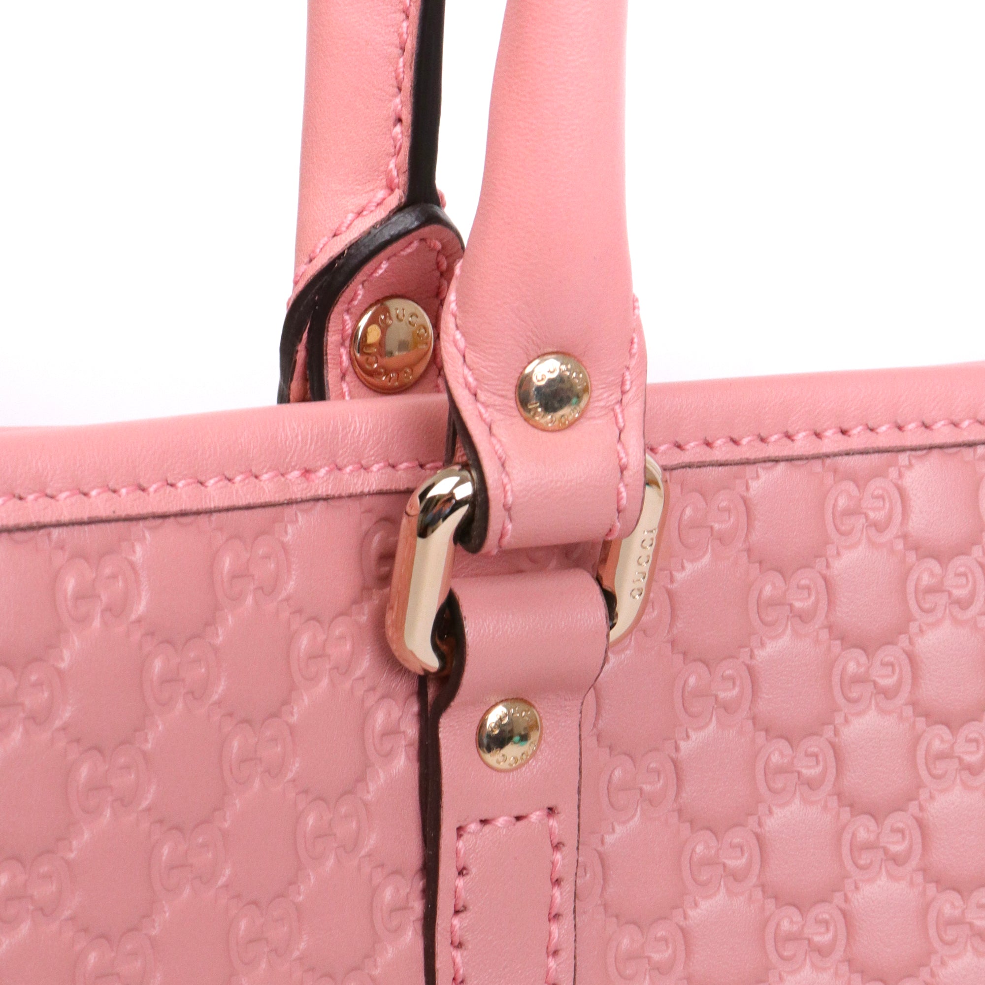 GUCCI - Sac cabas Joy Gucci en cuir embossé rose