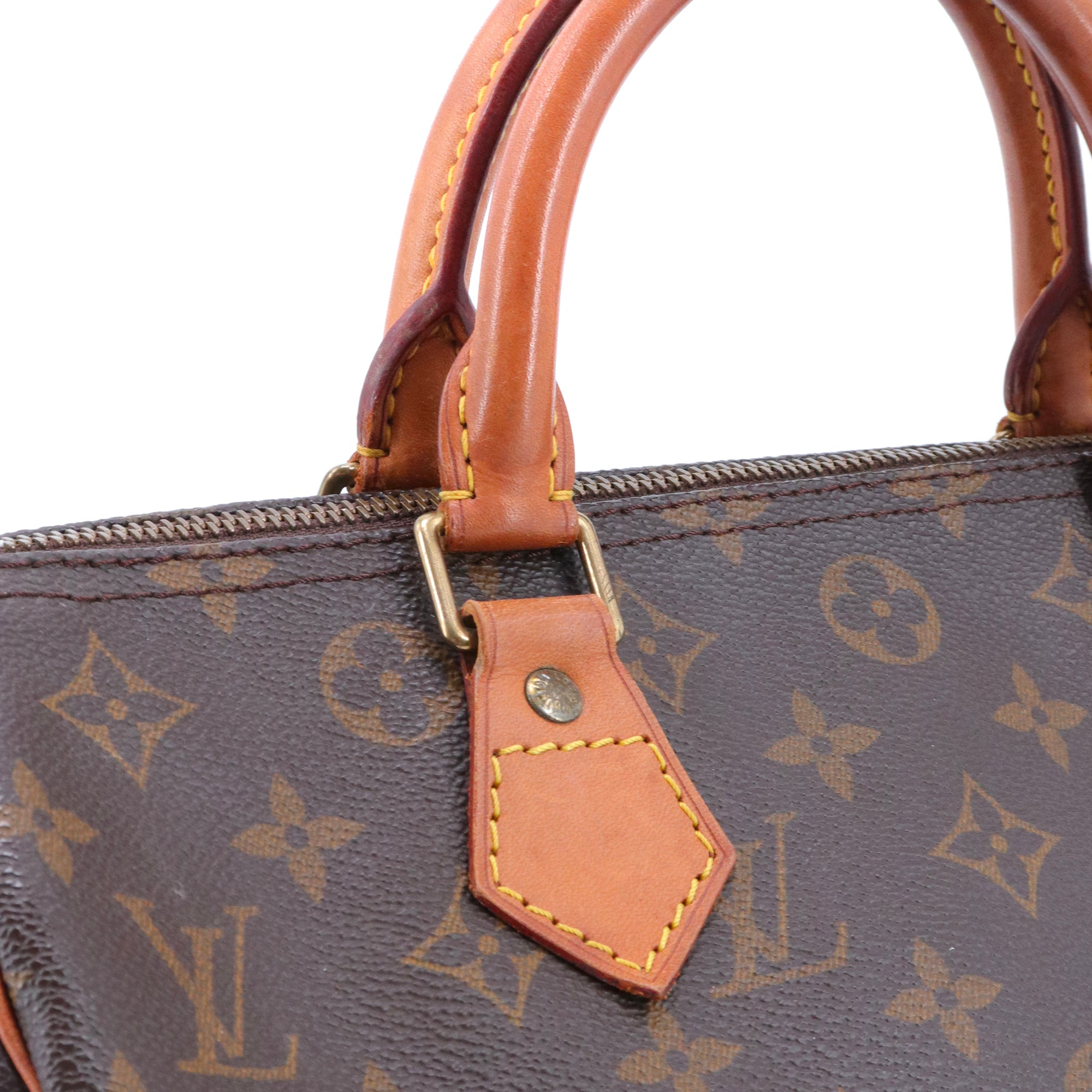 LOUIS VUITTON - Sac à main Speedy 30 Louis Vuitton en toile monogrammée vintage