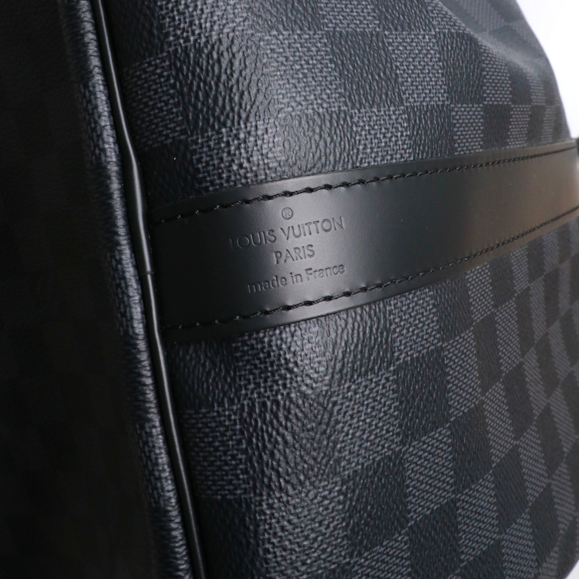 LOUIS VUITTON - Sac de voyage Keepall 55 Louis Vuitton en toile damier graphite