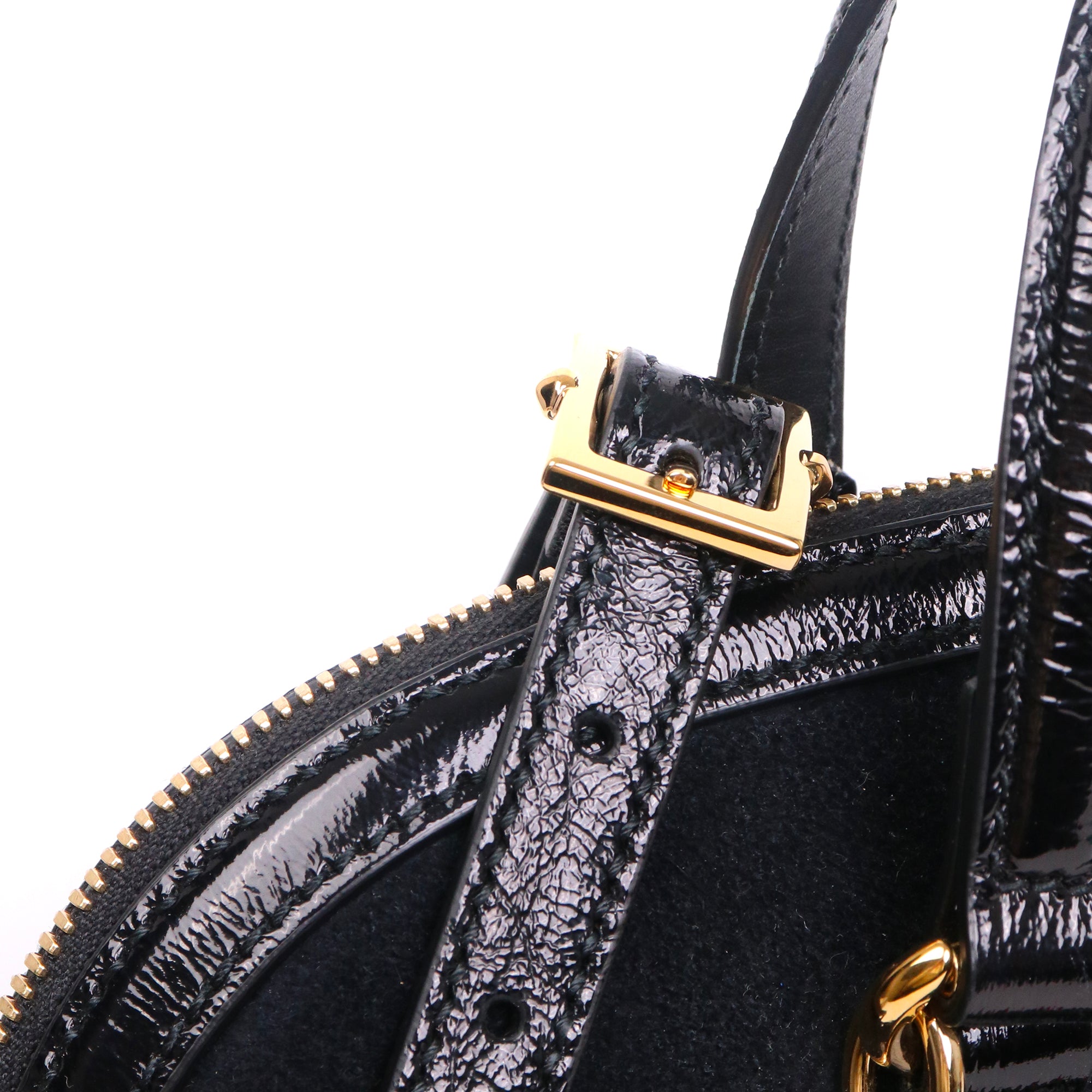 GUCCI - Sac à bandoulière Ophidia Dome Gucci en daim noir